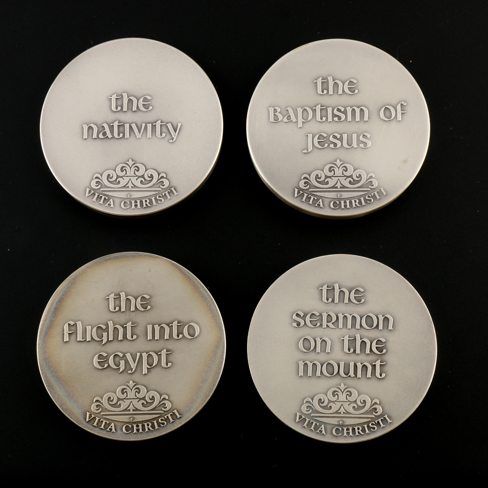 "Vita Christi" Life of Christ Sterling Silver Medal Set