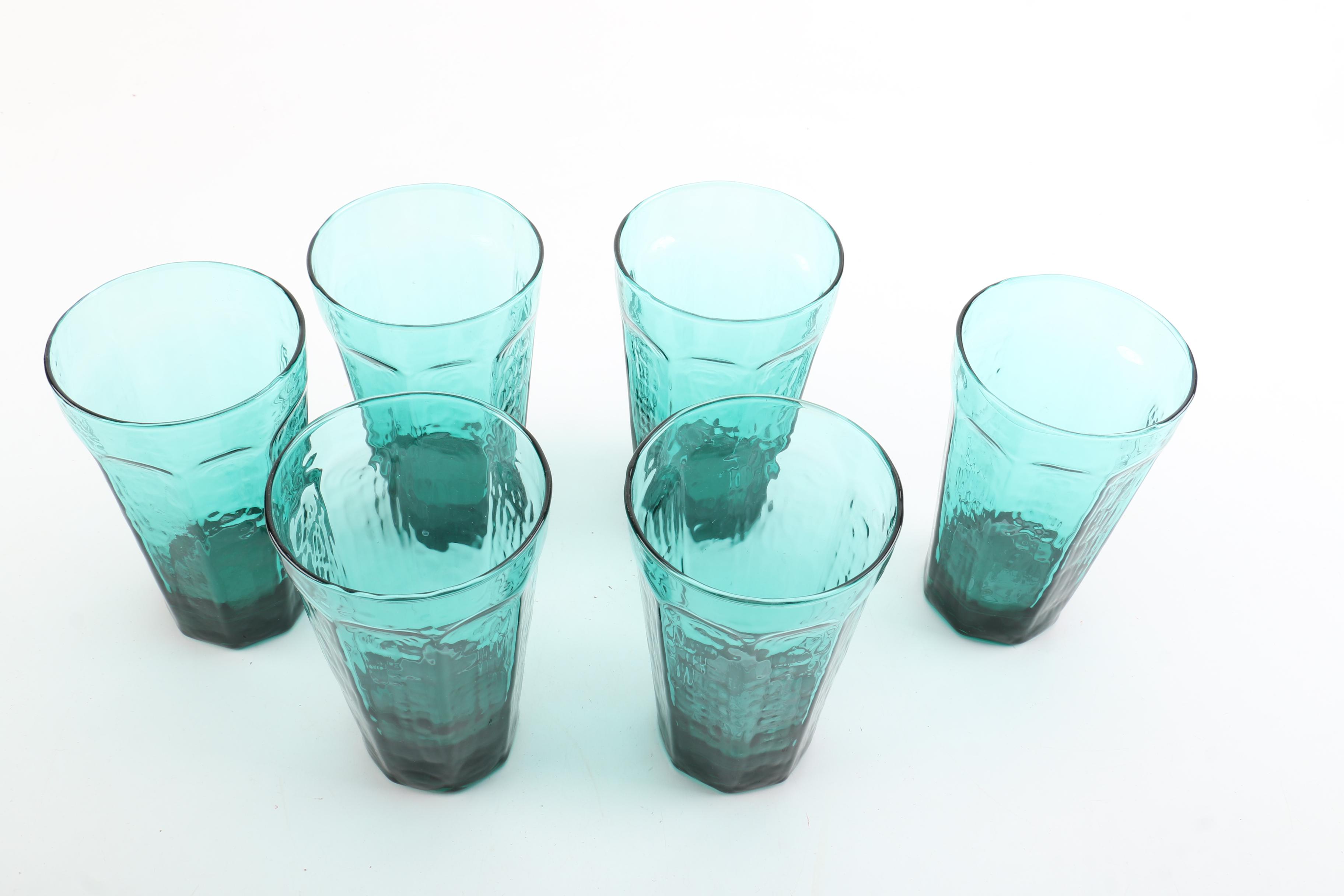 Collection of Aqua Water Glasses