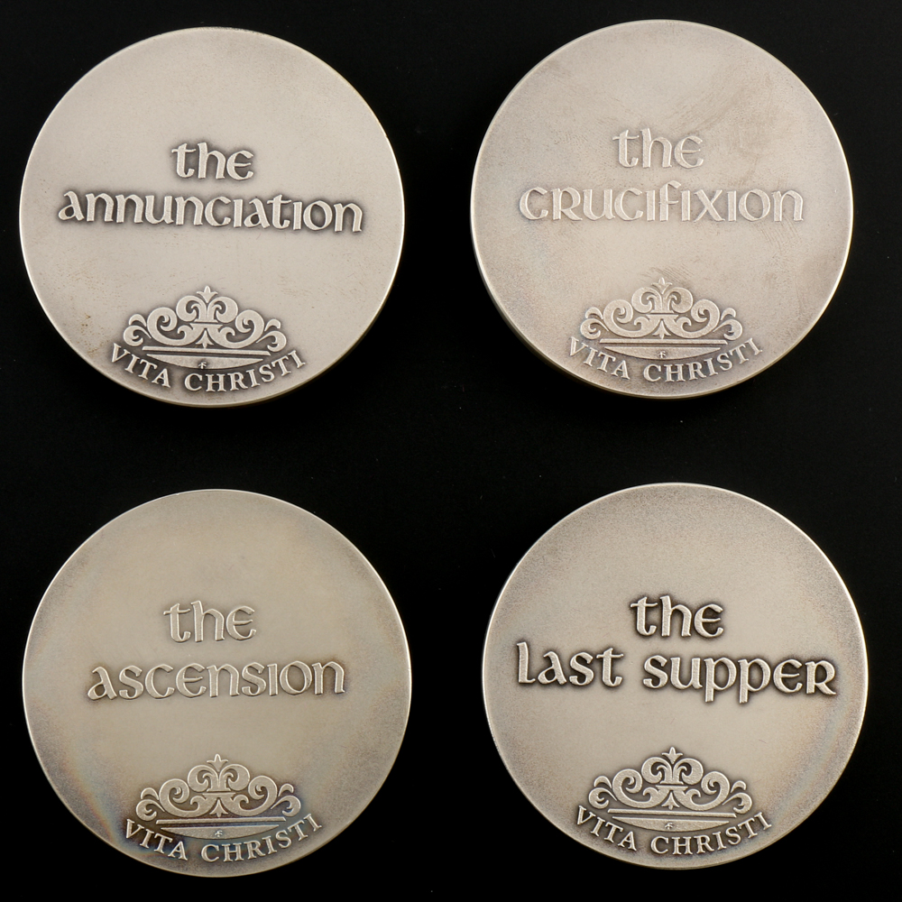 "Vita Christi" Life of Christ Sterling Silver Medal Set