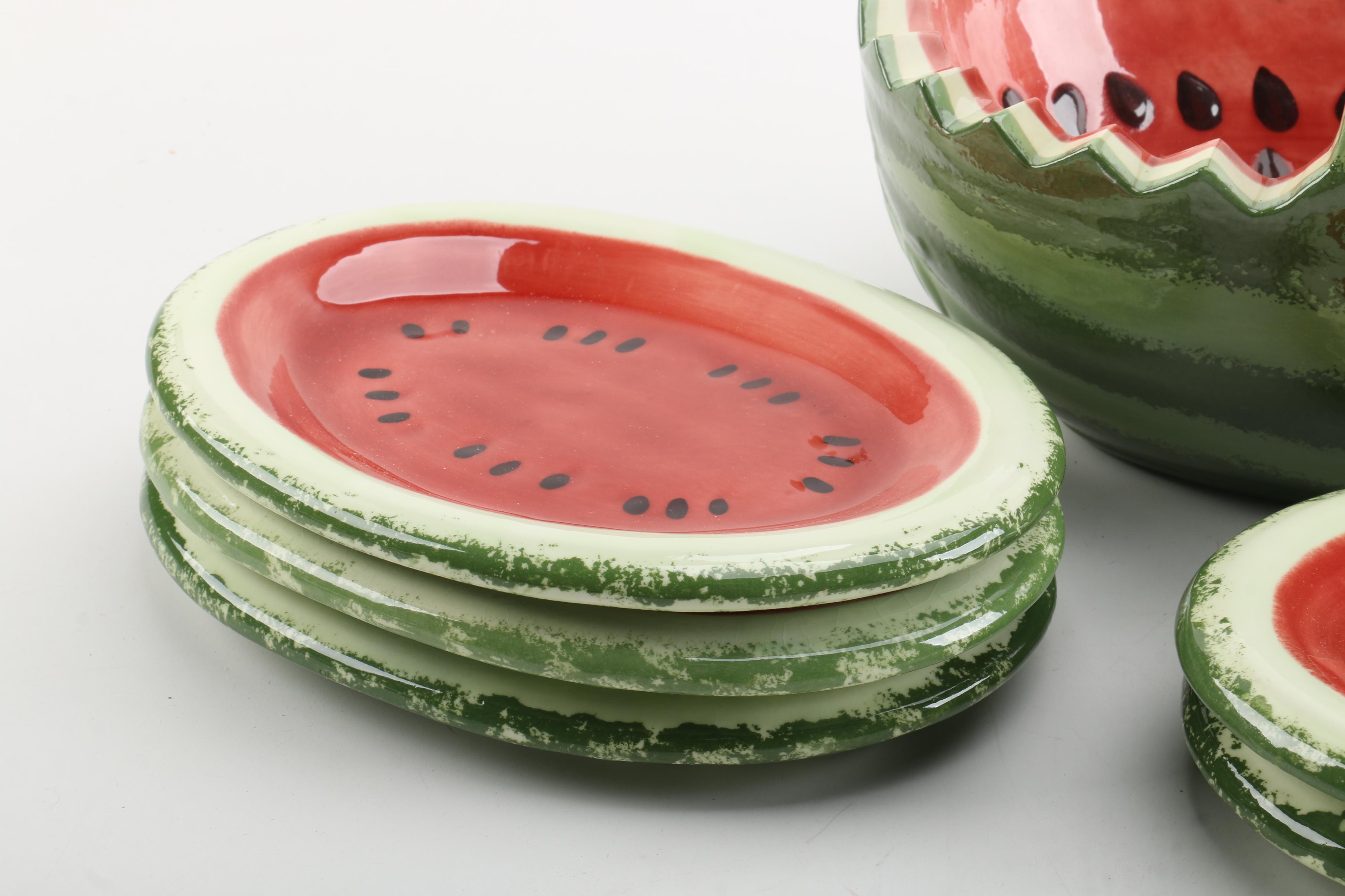 Watermelon Themed Tableware