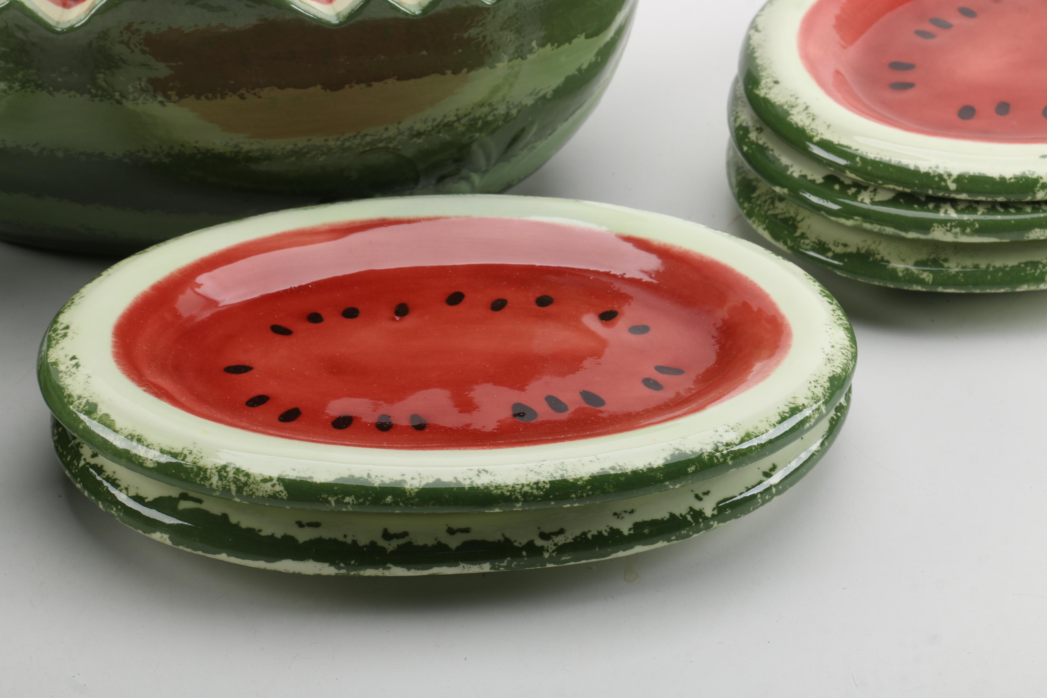 Watermelon Themed Tableware