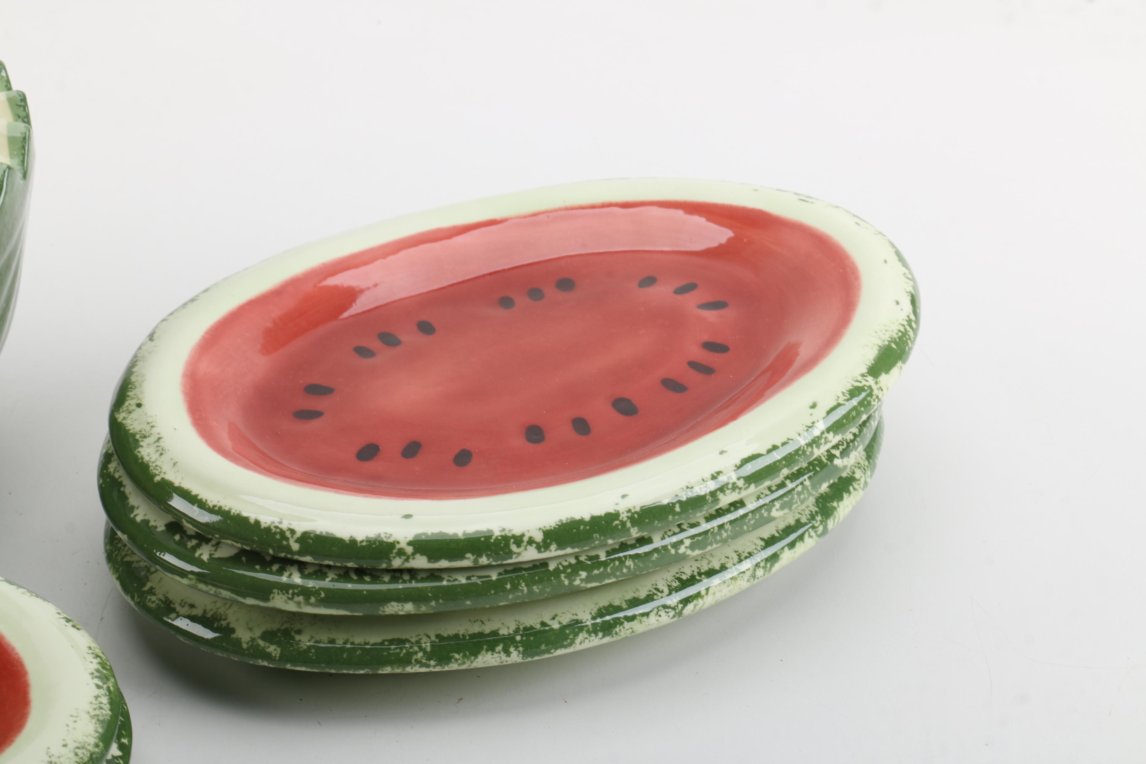 Watermelon Themed Tableware