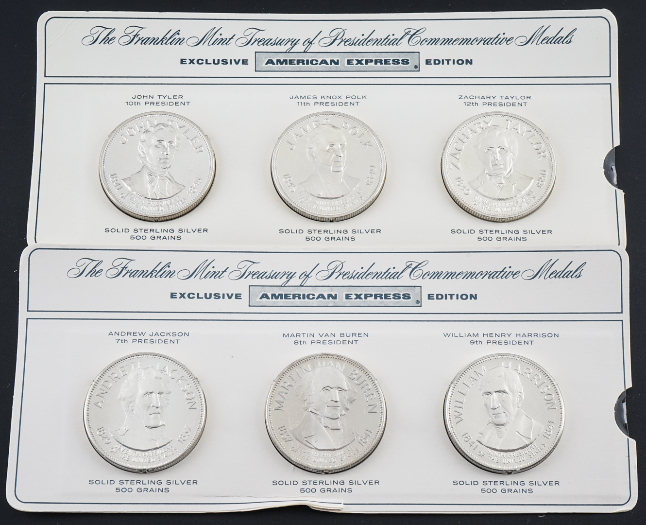 Complete Set of Thirty-Six "Treasury of Presidential Commemorative Medals"
