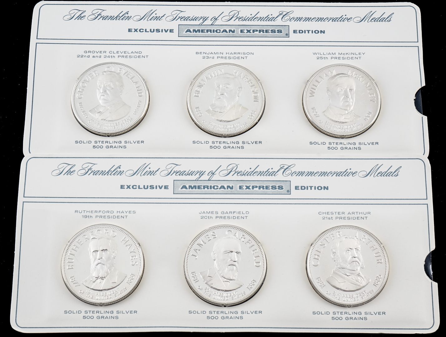 Complete Set of Thirty-Six "Treasury of Presidential Commemorative Medals"