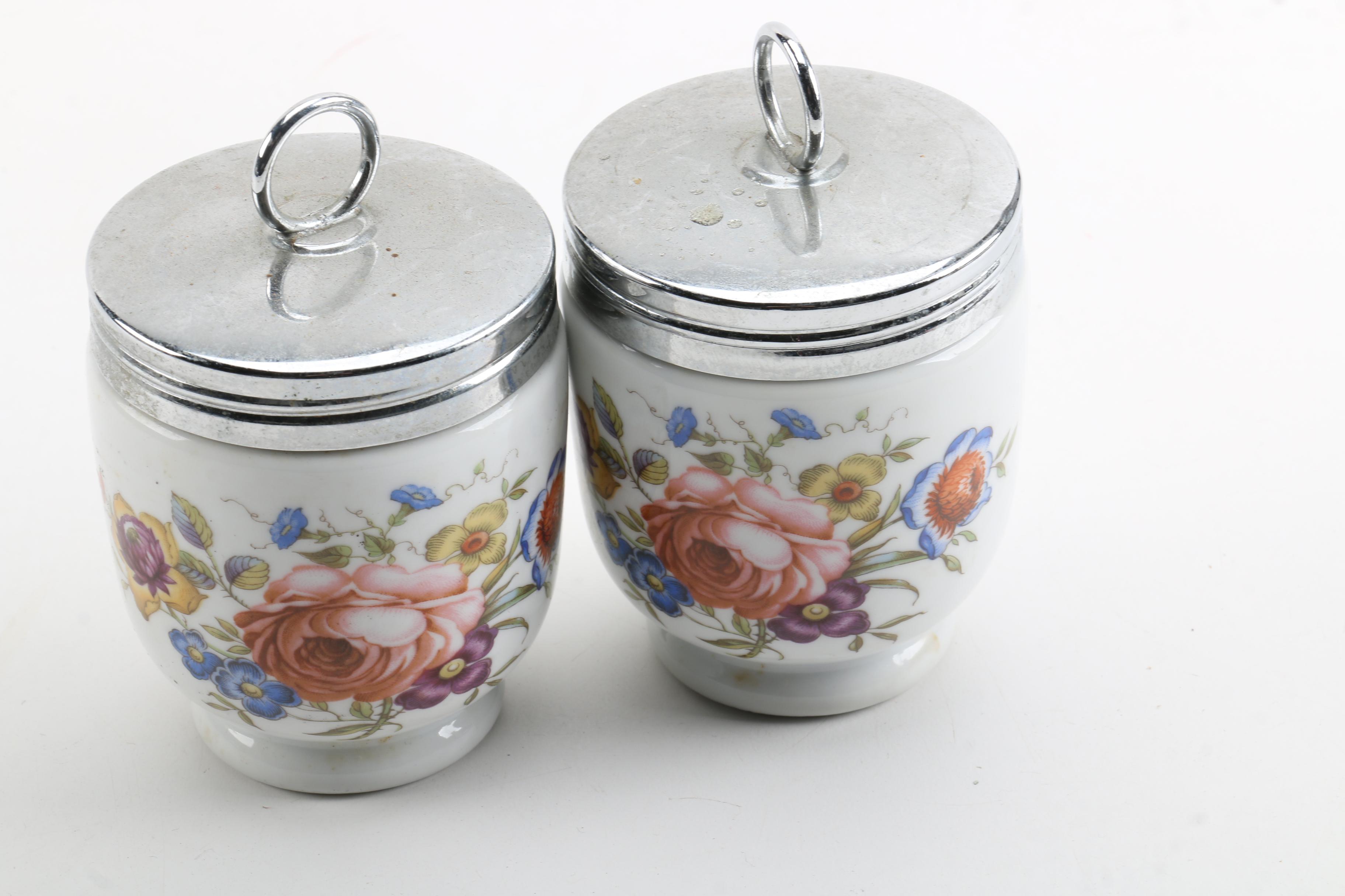 Royal Worcester Porcelain Egg Coddlers