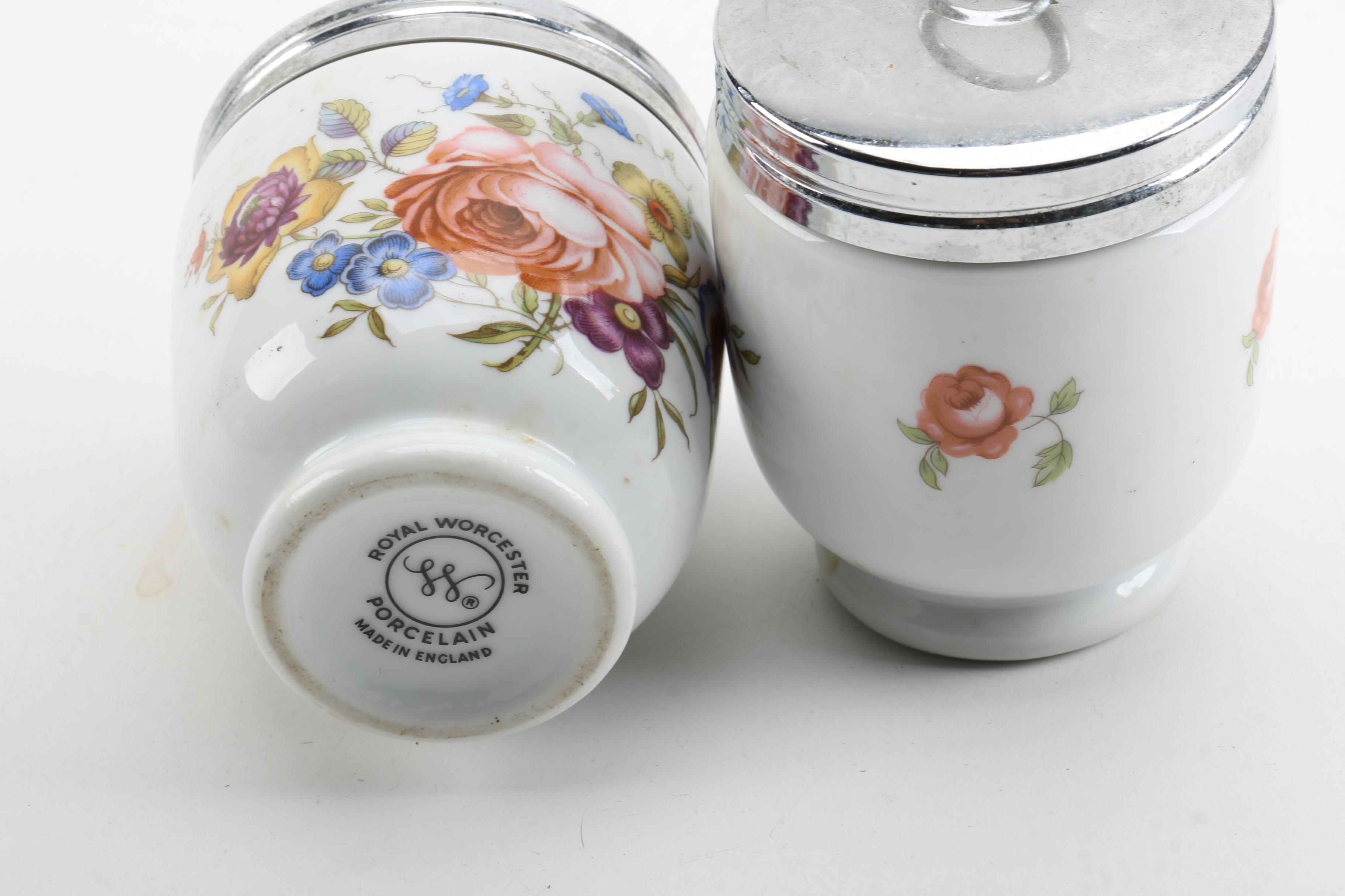 Royal Worcester Porcelain Egg Coddlers