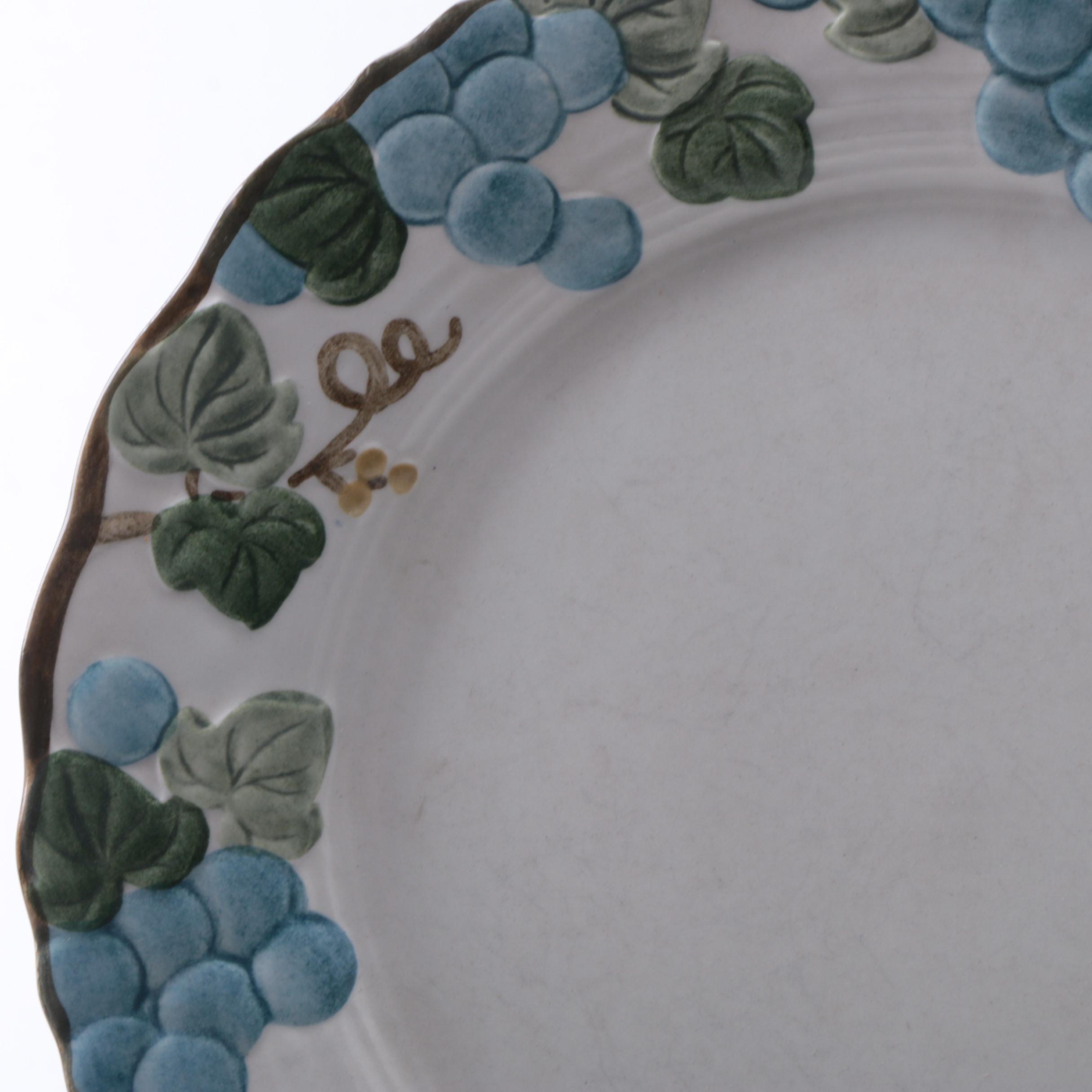 Vintage Poppytrail by Metlox "Sculptured Grape" Porcelain Tableware