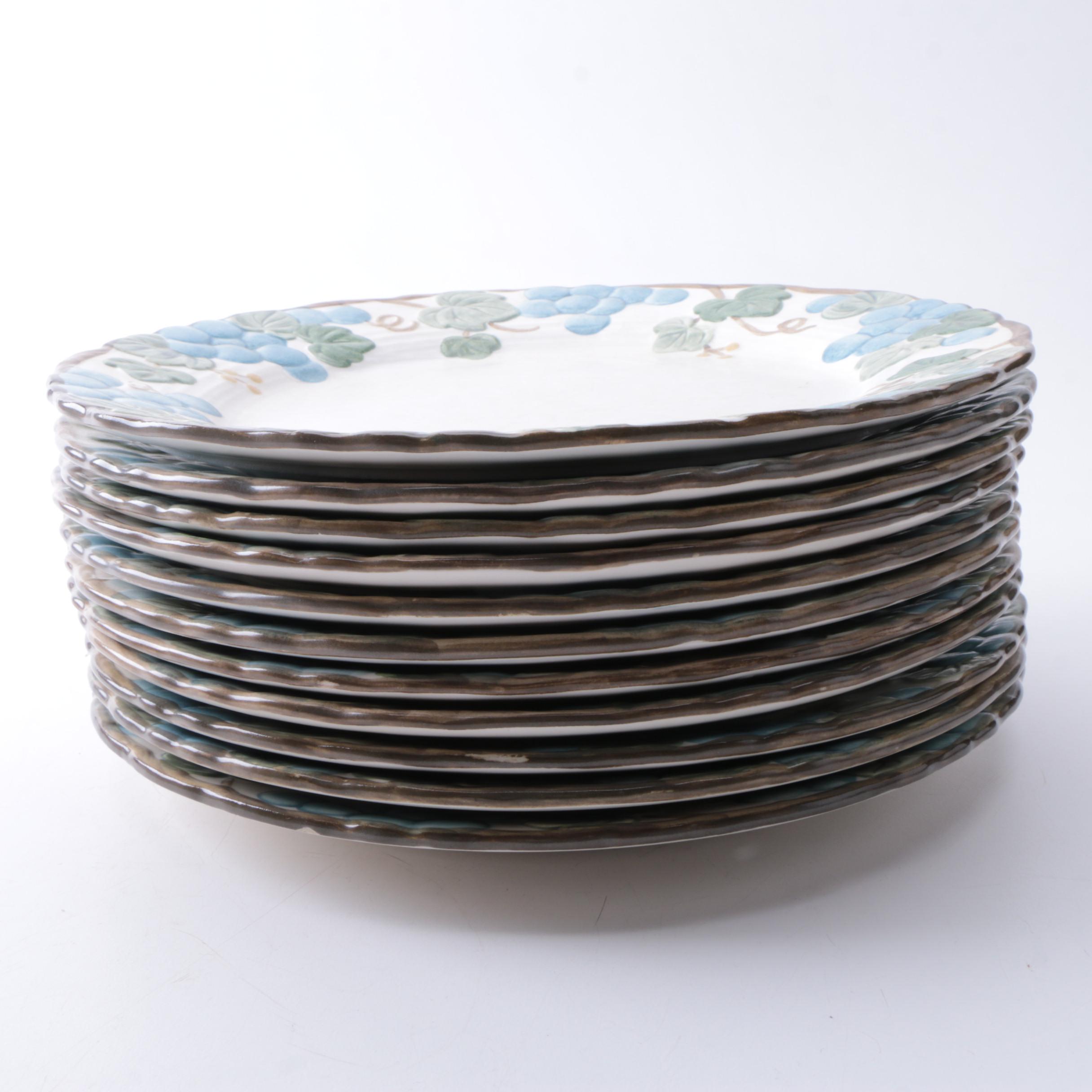 Vintage Poppytrail by Metlox "Sculptured Grape" Porcelain Tableware