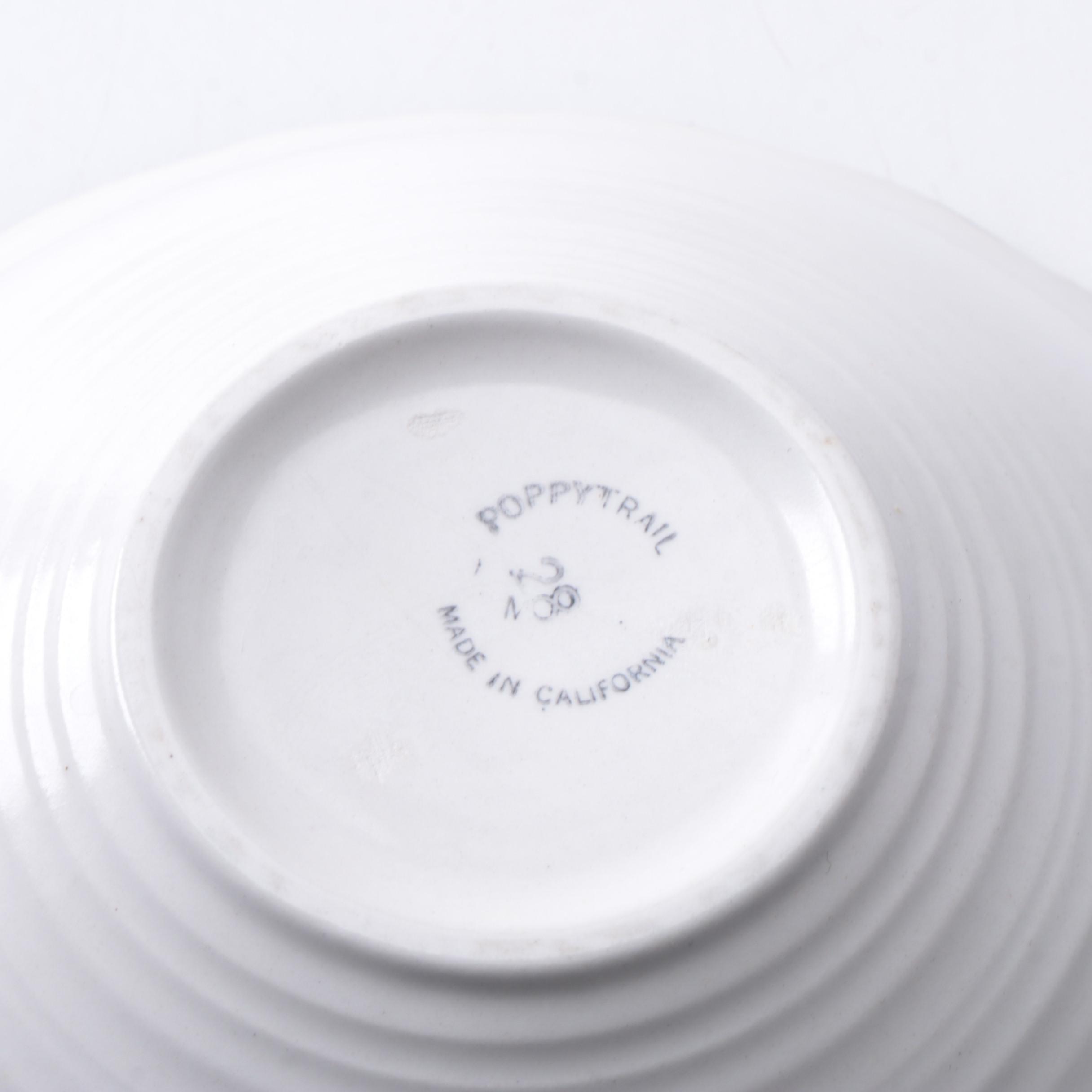 Vintage Poppytrail by Metlox "Sculptured Grape" Porcelain Tableware