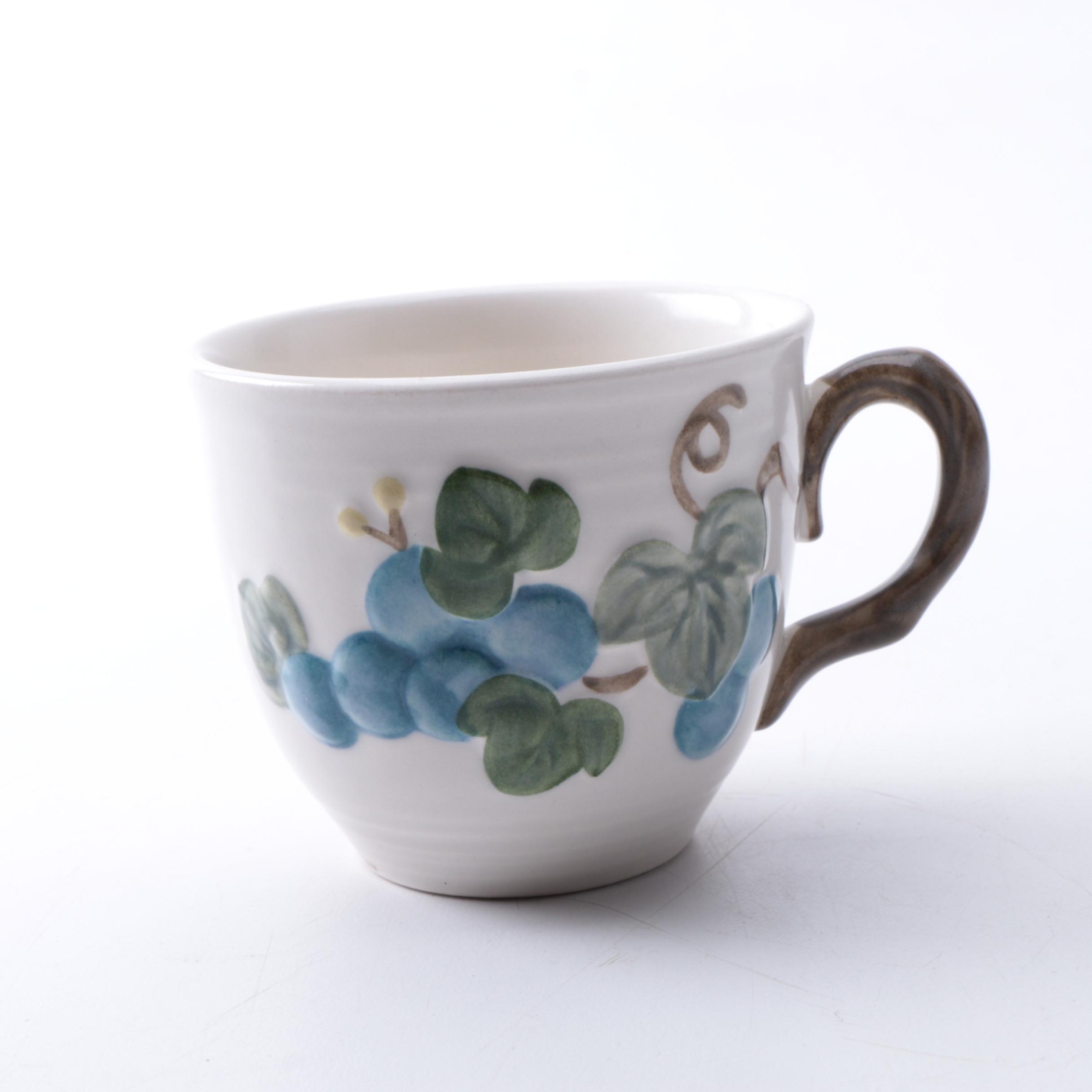 Vintage Poppytrail by Metlox "Sculptured Grape" Porcelain Tableware