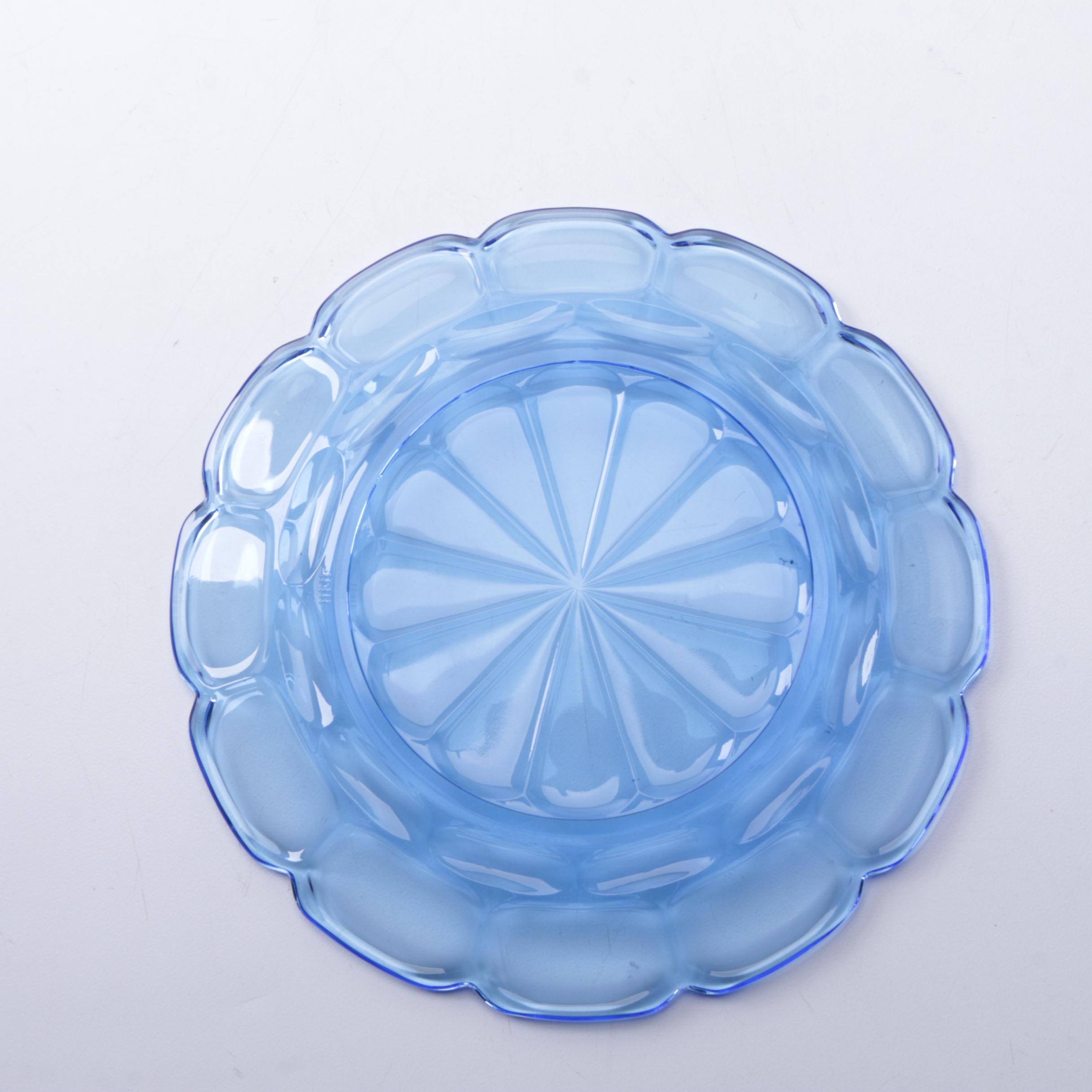 Blue Glass Plates