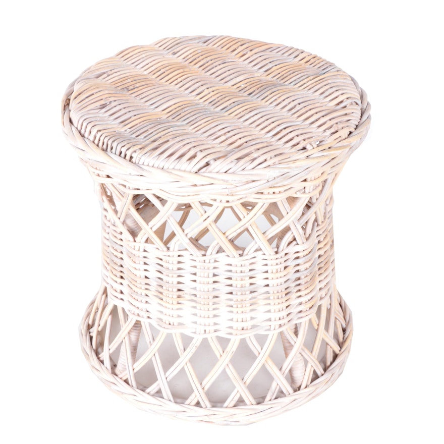 Outdoor Wicker Accent Table