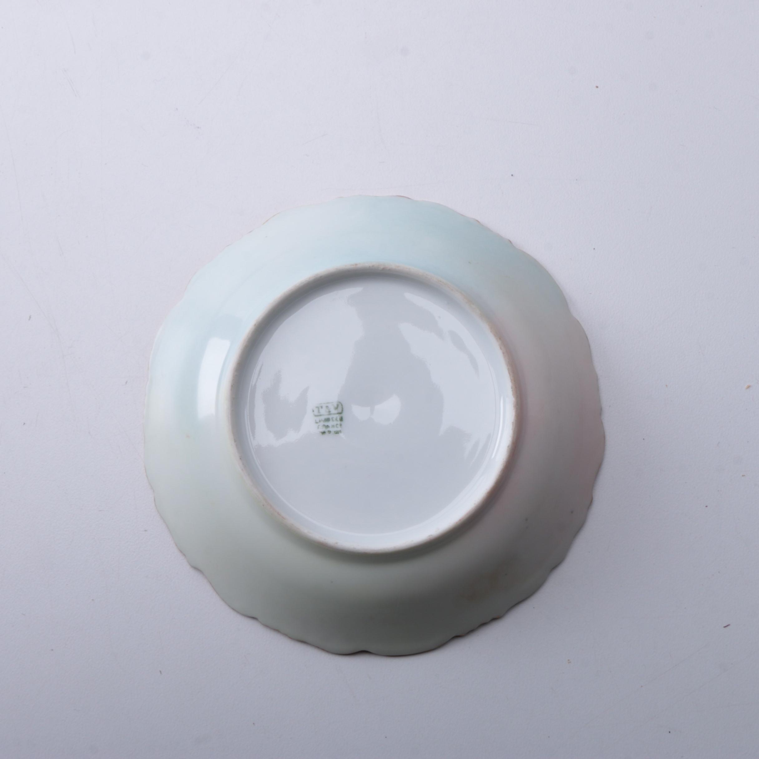 Tressemanes & Vogt Porcelain Strawberry Motif Dessert Bowls