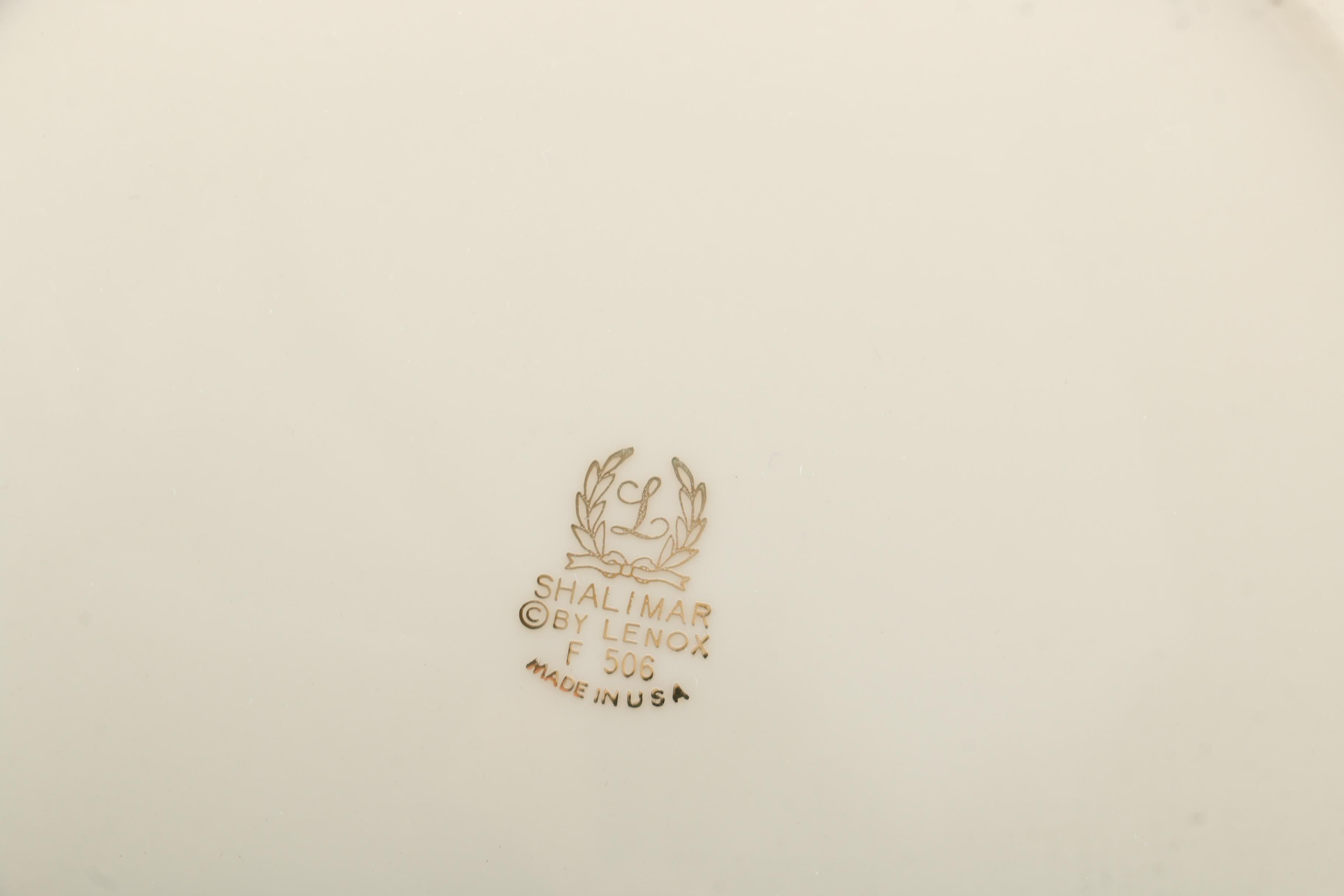 Lenox "Shalimar", "Starlight" and Other Porcelain Tableware