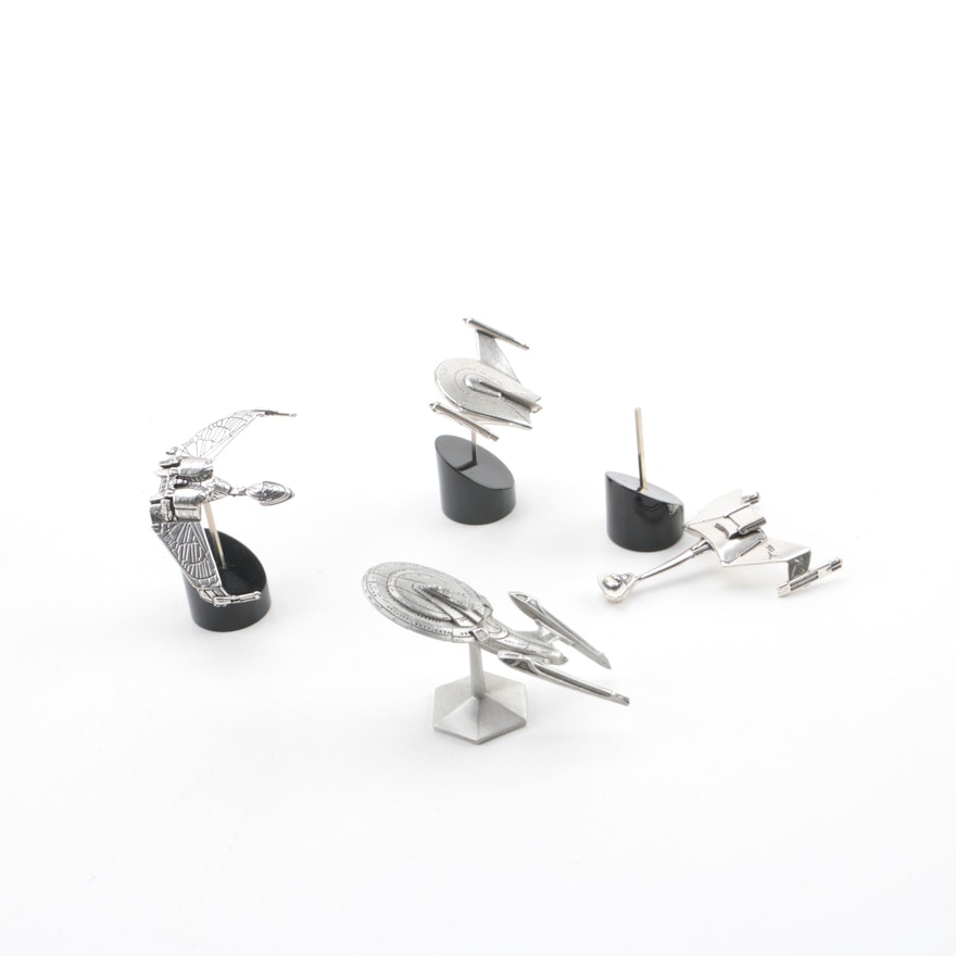 Sterling Silver and Pewter Model Star Trek Aircrafts