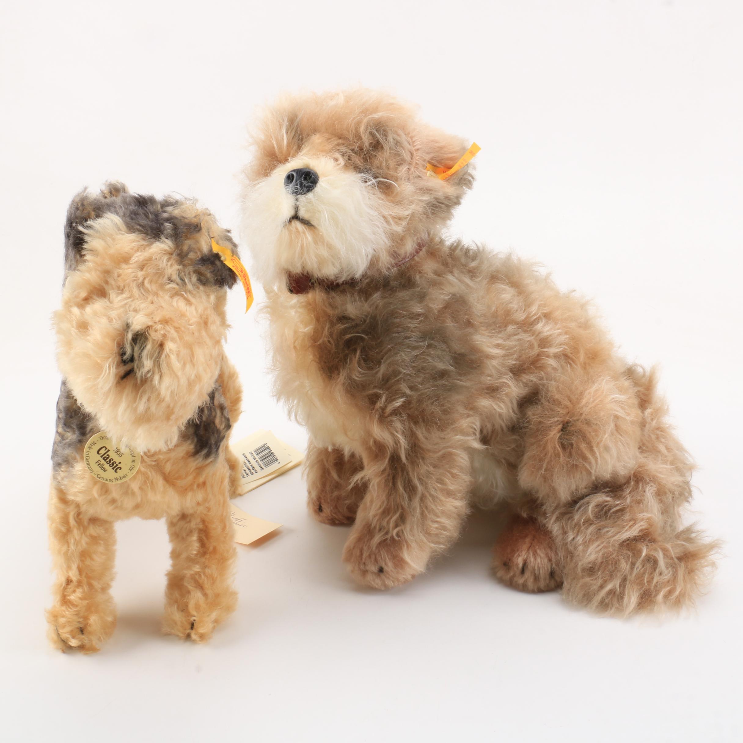 Steiff Classic Plush "Fallow Terrier" and "Skye Terrier"