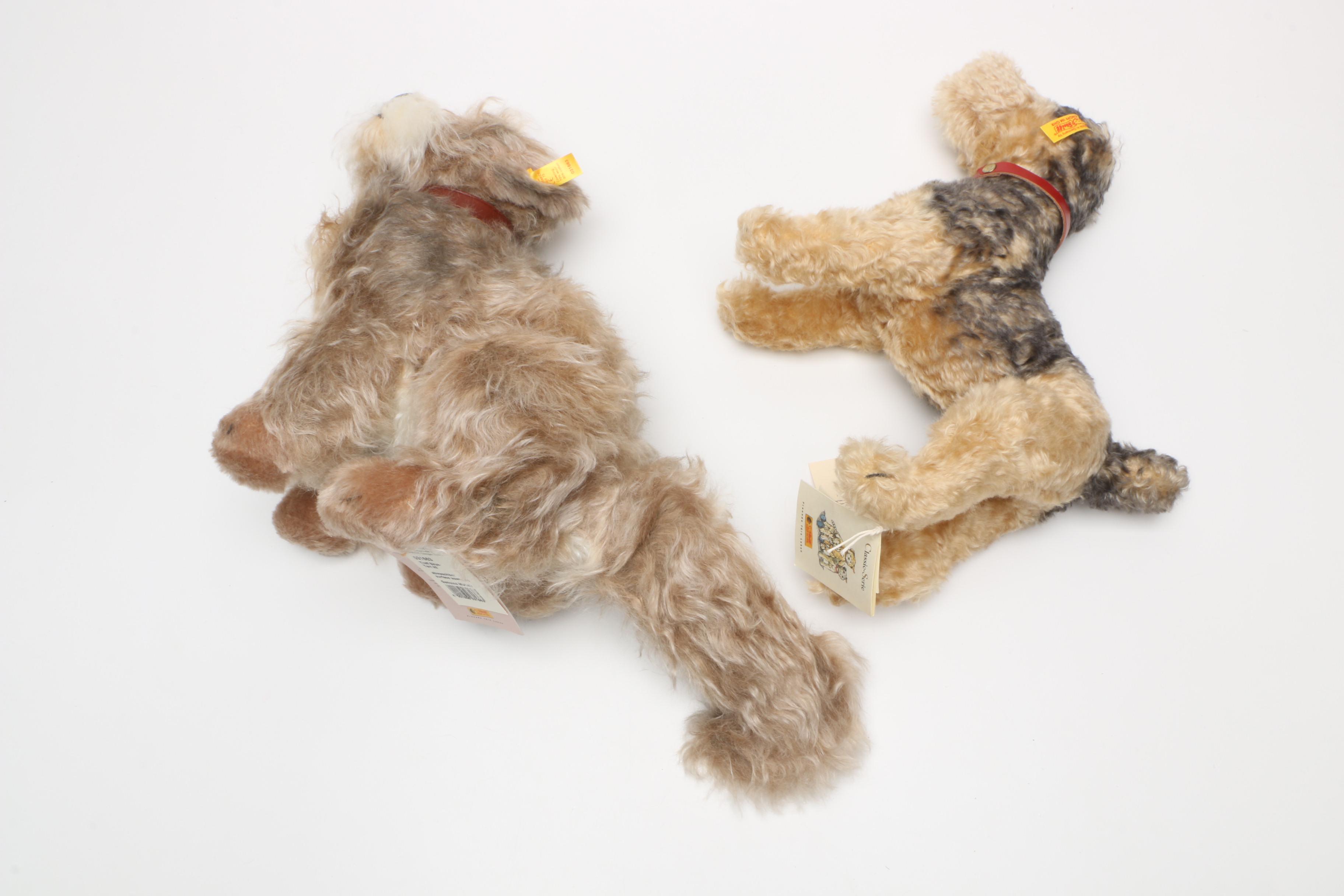 Steiff Classic Plush "Fallow Terrier" and "Skye Terrier"