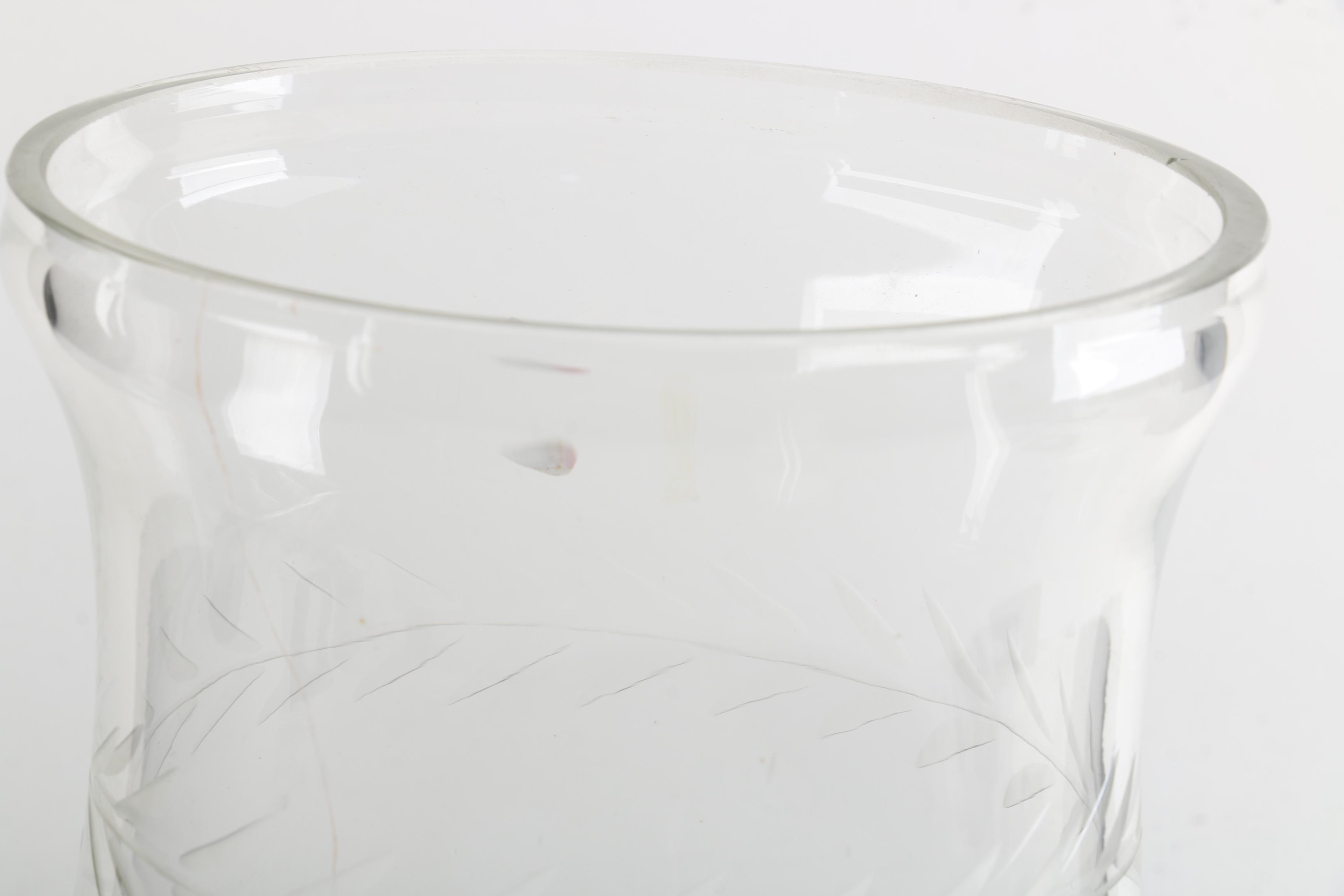 Etched Glass Hurricane Shade