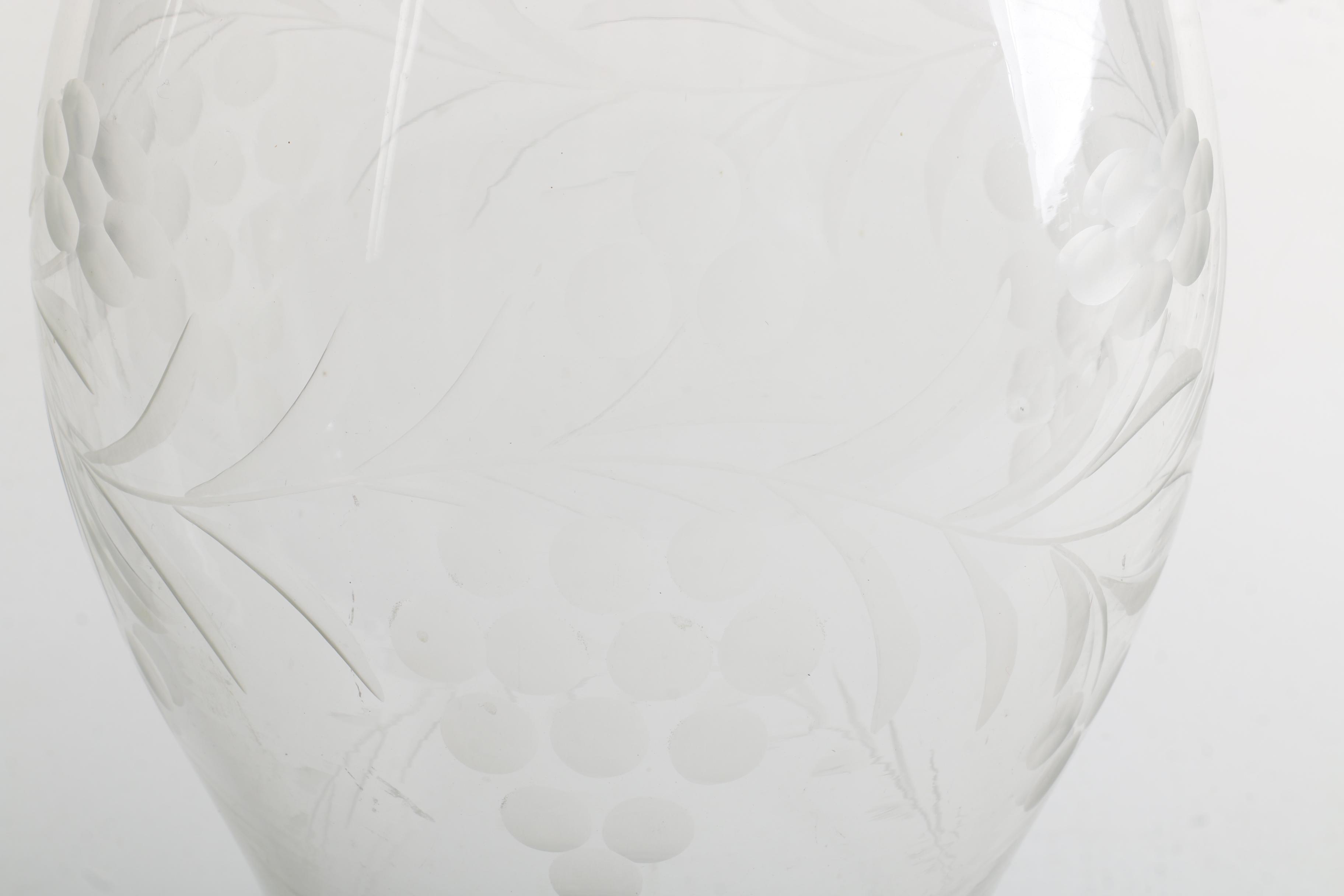 Etched Glass Hurricane Shade