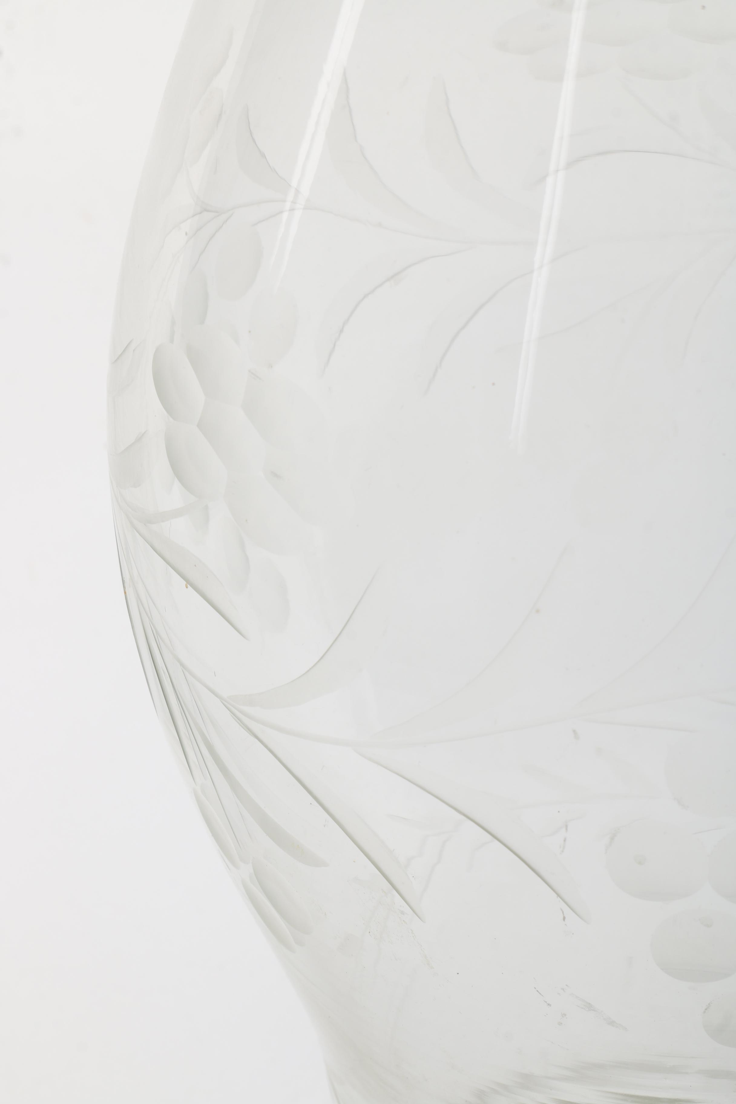 Etched Glass Hurricane Shade