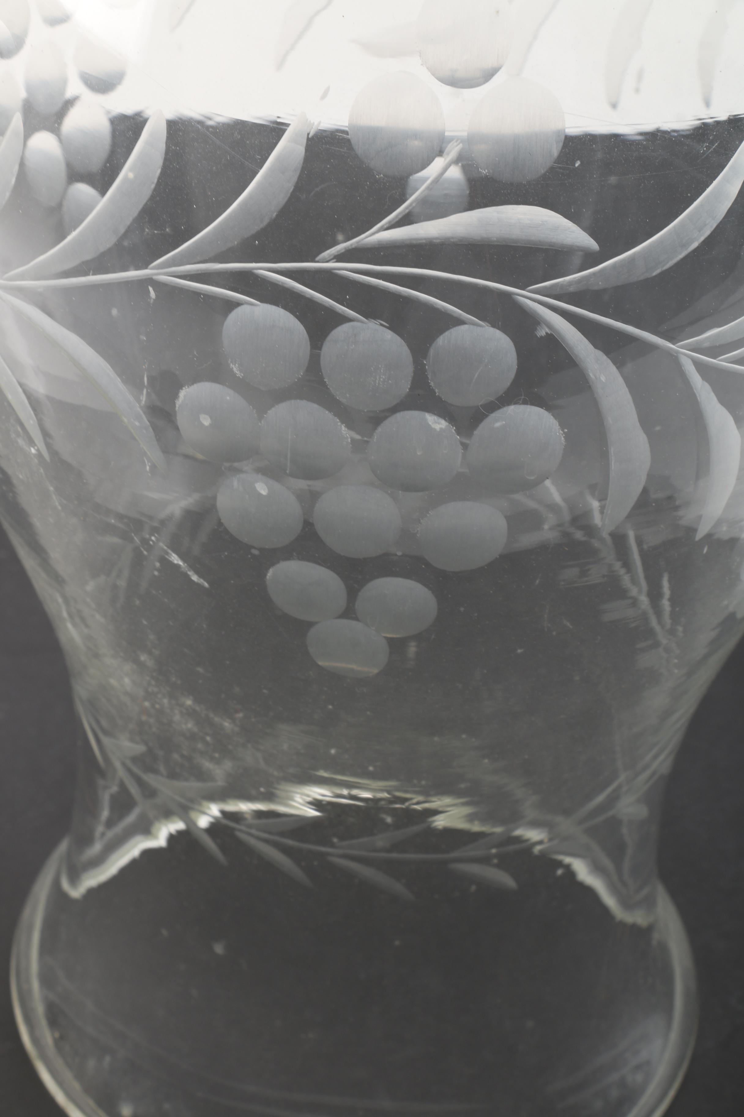 Etched Glass Hurricane Shade