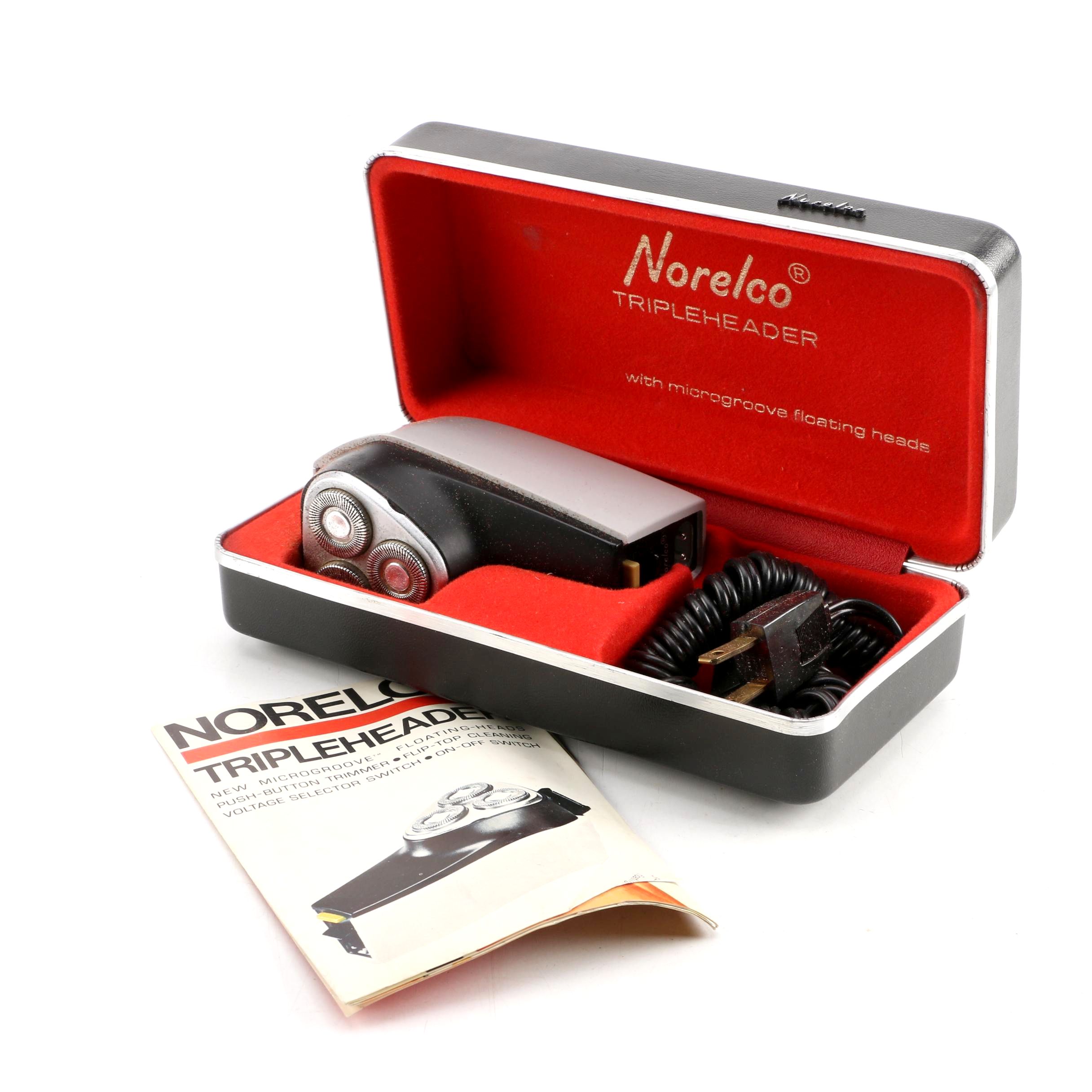 Norelco "Tripleheader" Electric Razor and Case