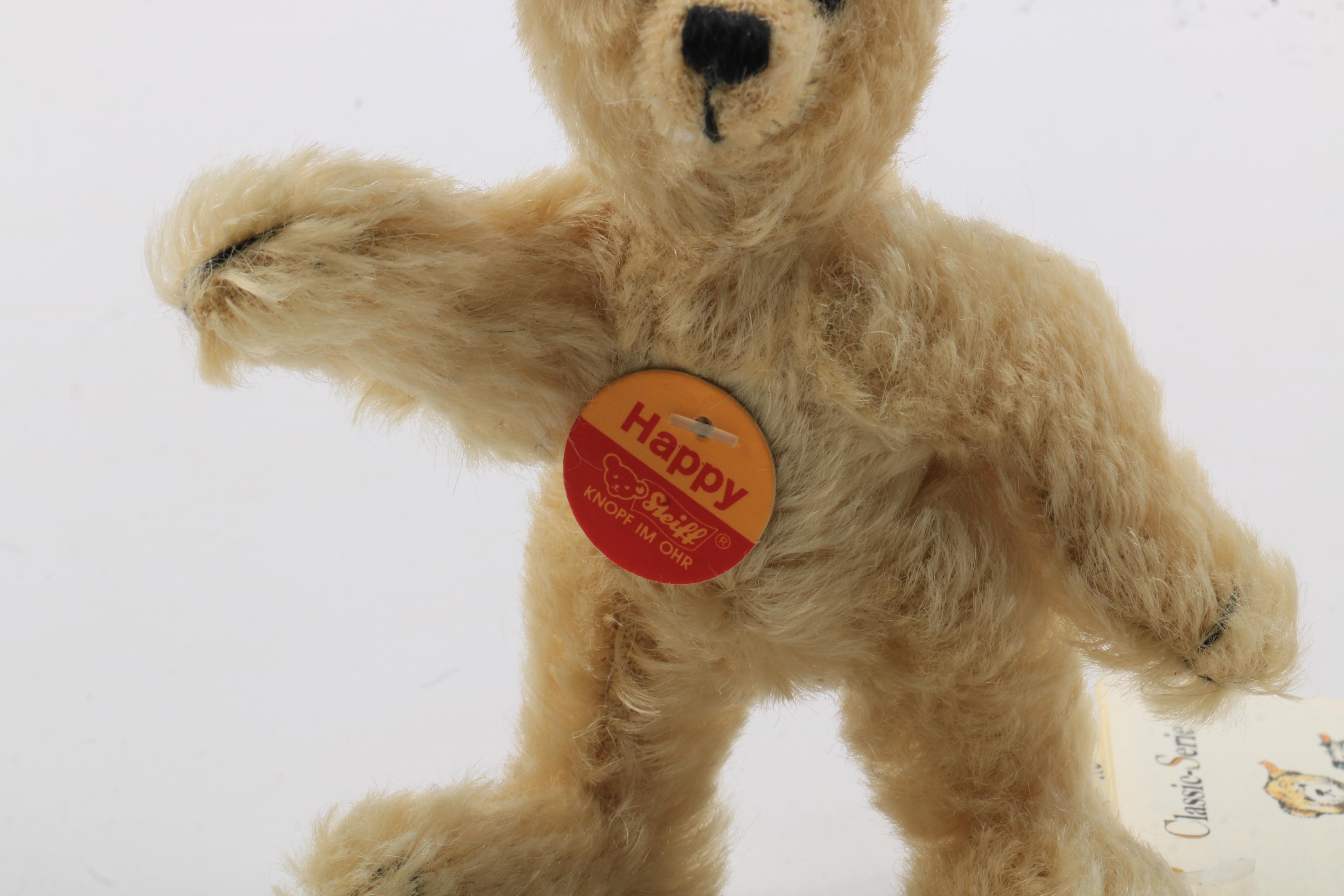 Steiff Limited Edition "Scary Cat", "Lulac", and "Happy" Plush Animals