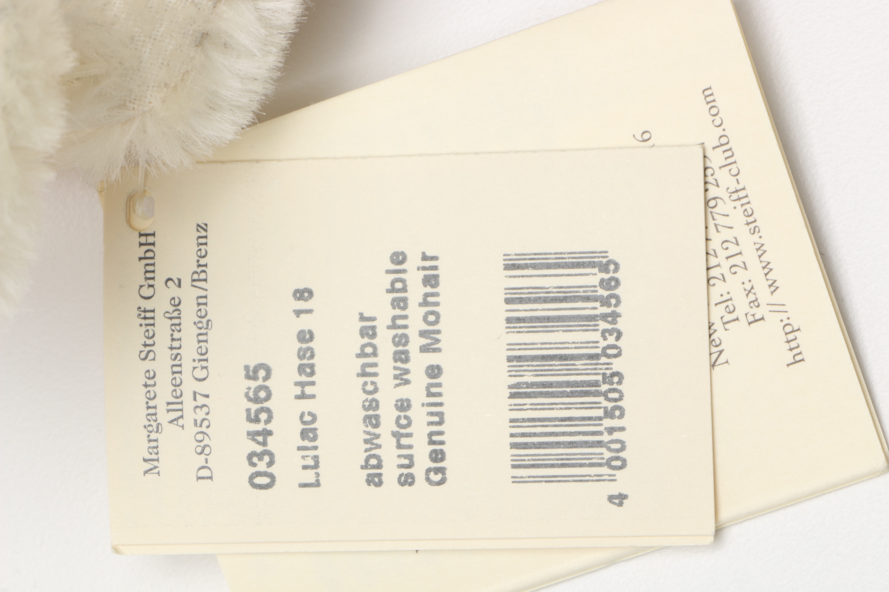 Steiff Limited Edition "Scary Cat", "Lulac", and "Happy" Plush Animals