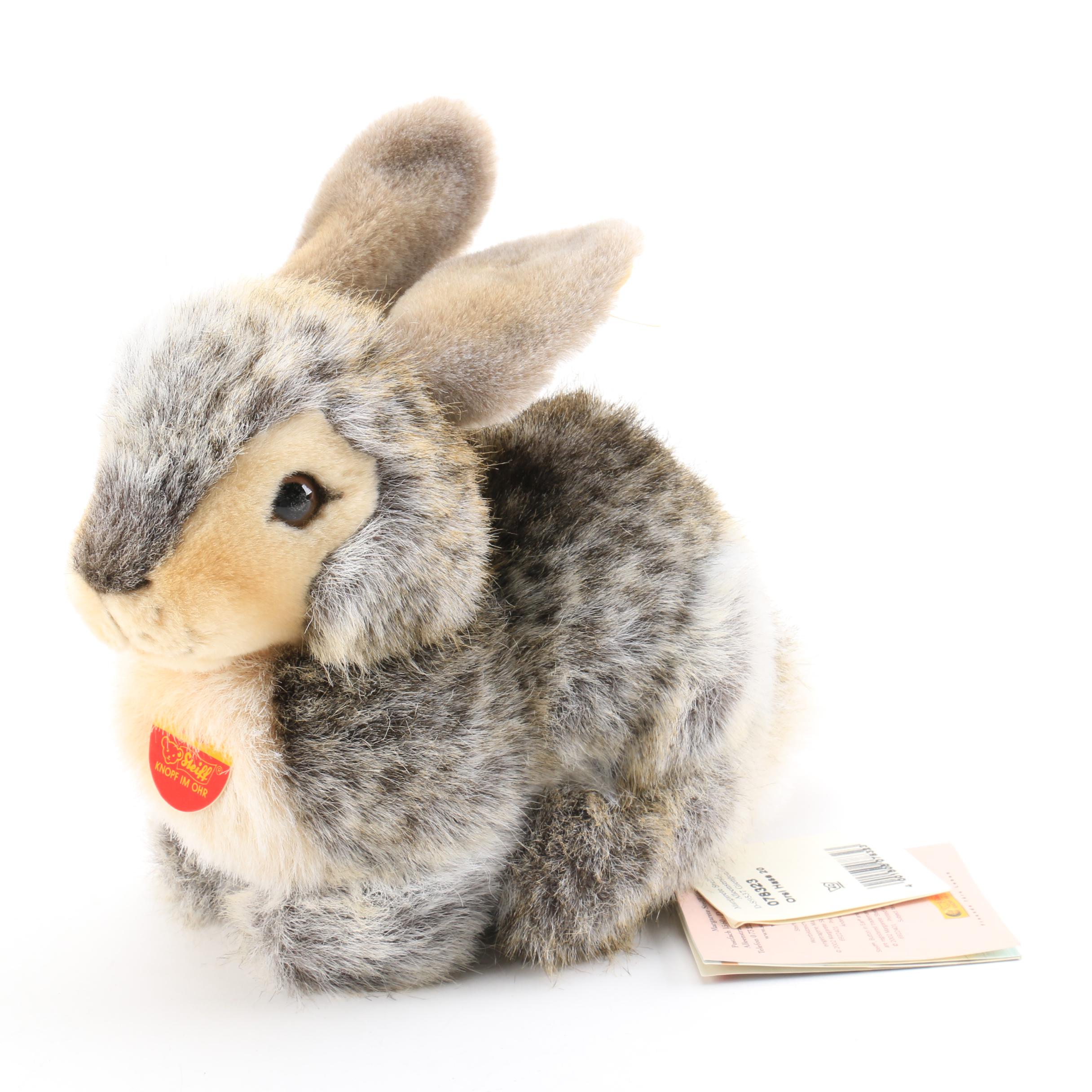 Steiff Limited Edition Plush Bunnies Featuring "Hoppy"