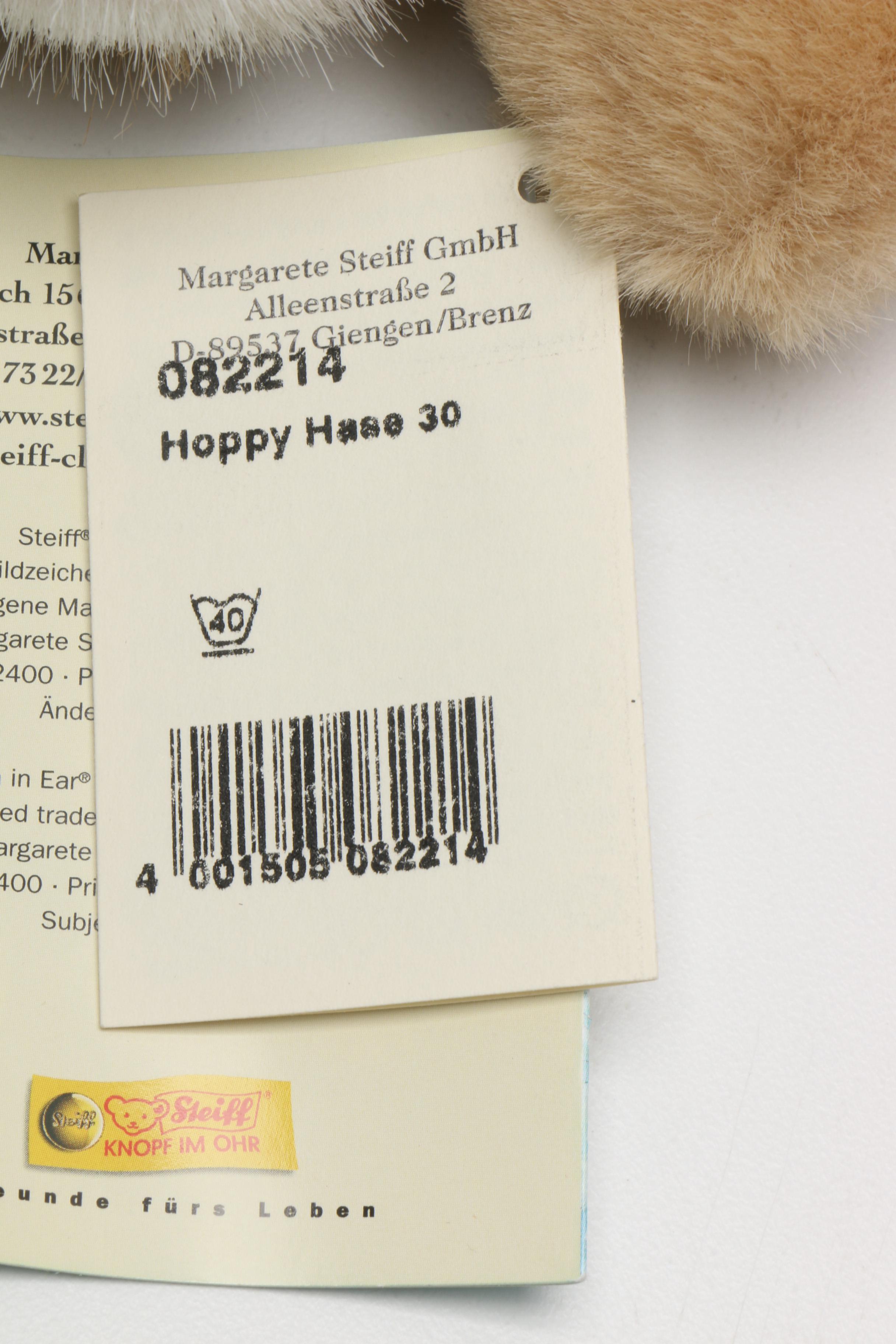 Steiff Limited Edition Plush Bunnies Featuring "Hoppy"