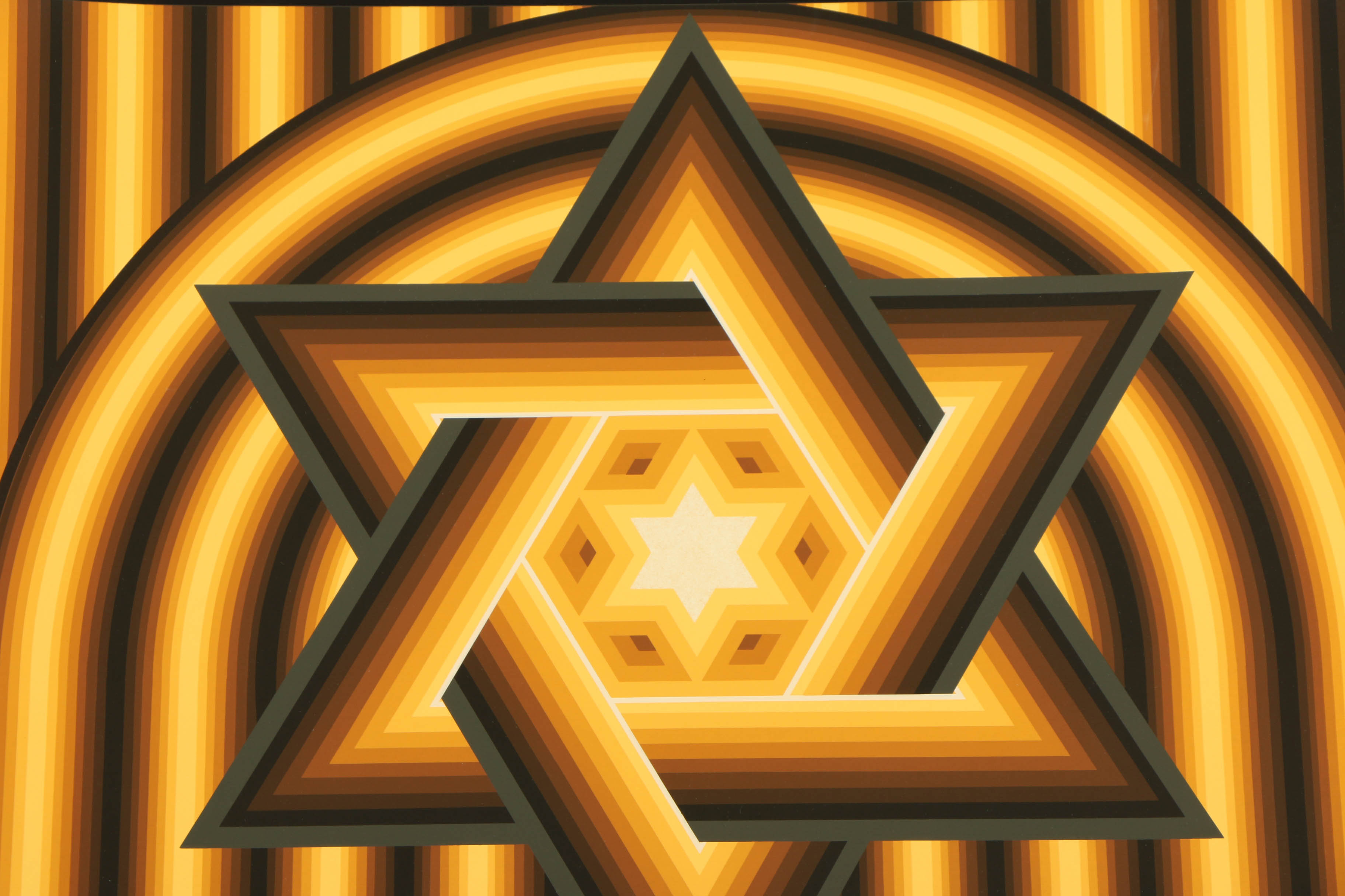 Lev Moross Serigraph "Star of David"