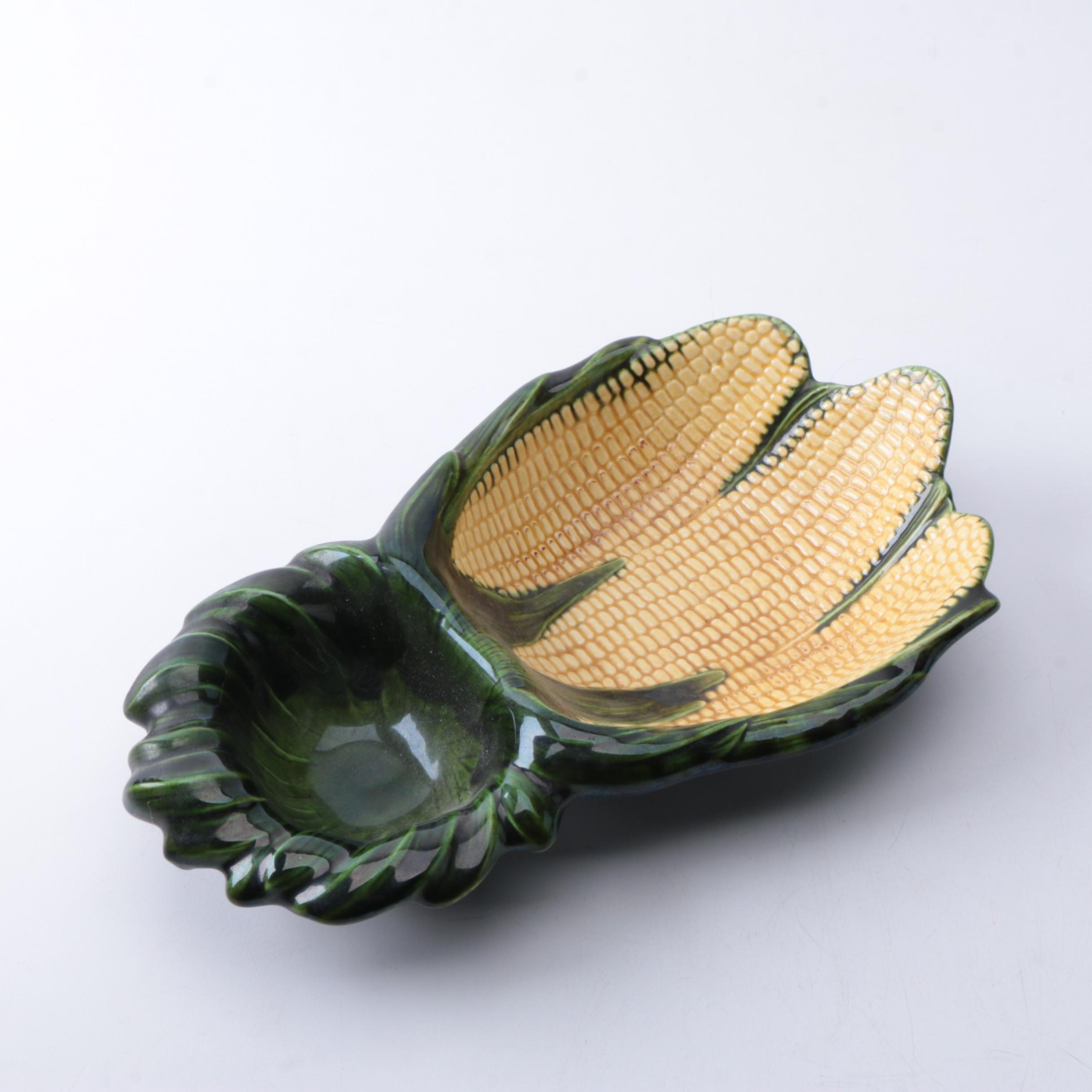 Vintage Metlox Corn on the Cob Serving Dish