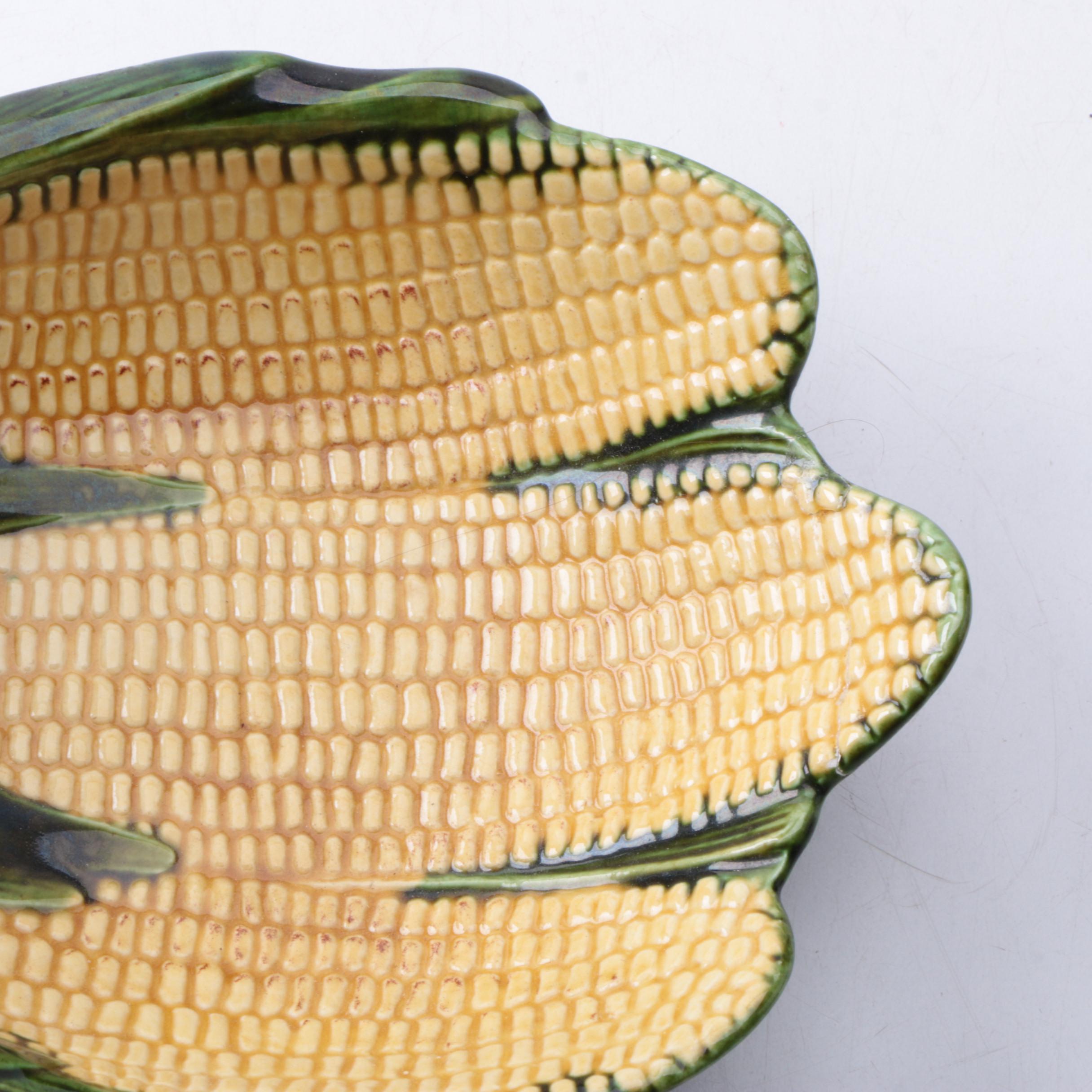 Vintage Metlox Corn on the Cob Serving Dish