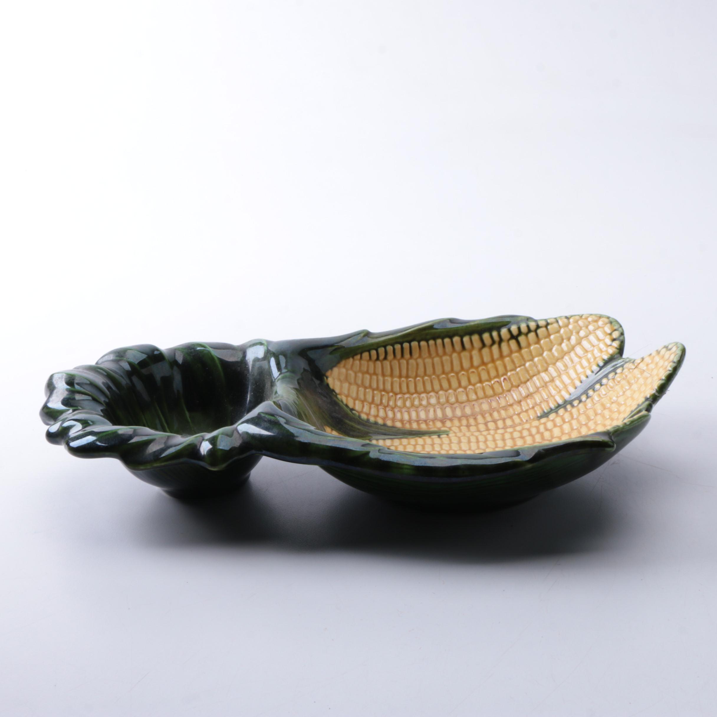 Vintage Metlox Corn on the Cob Serving Dish
