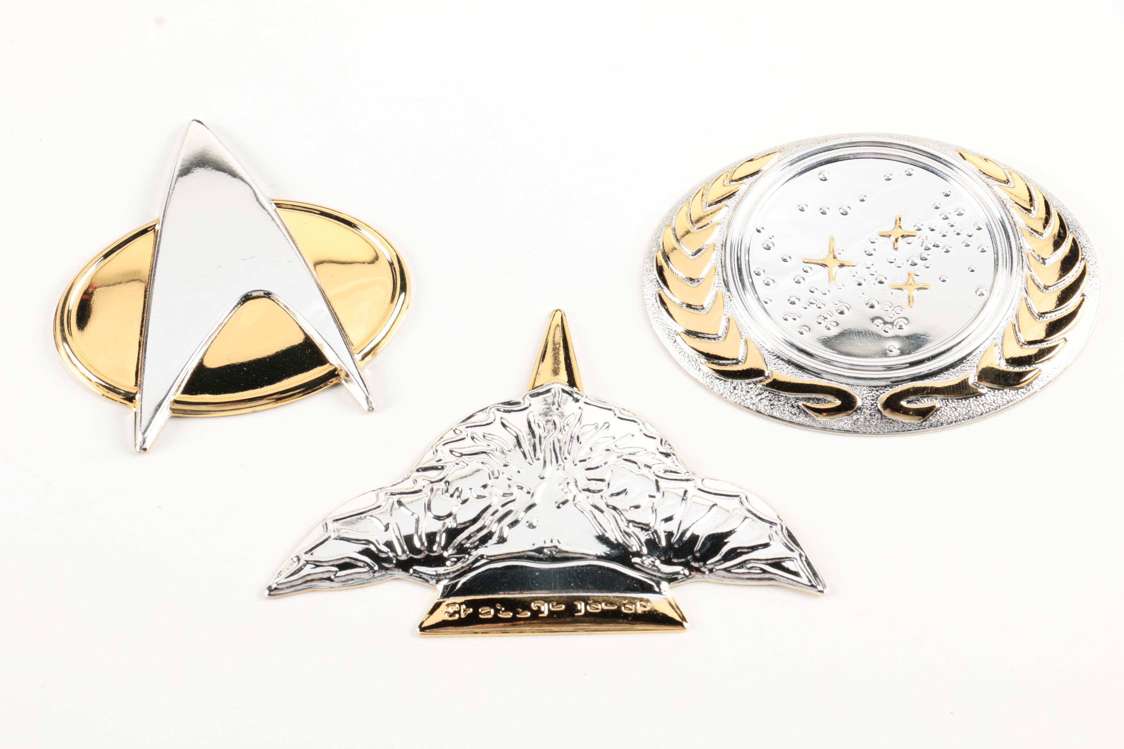 Franklin Mint Official Star Trek Sterling Silver Insignia Collection