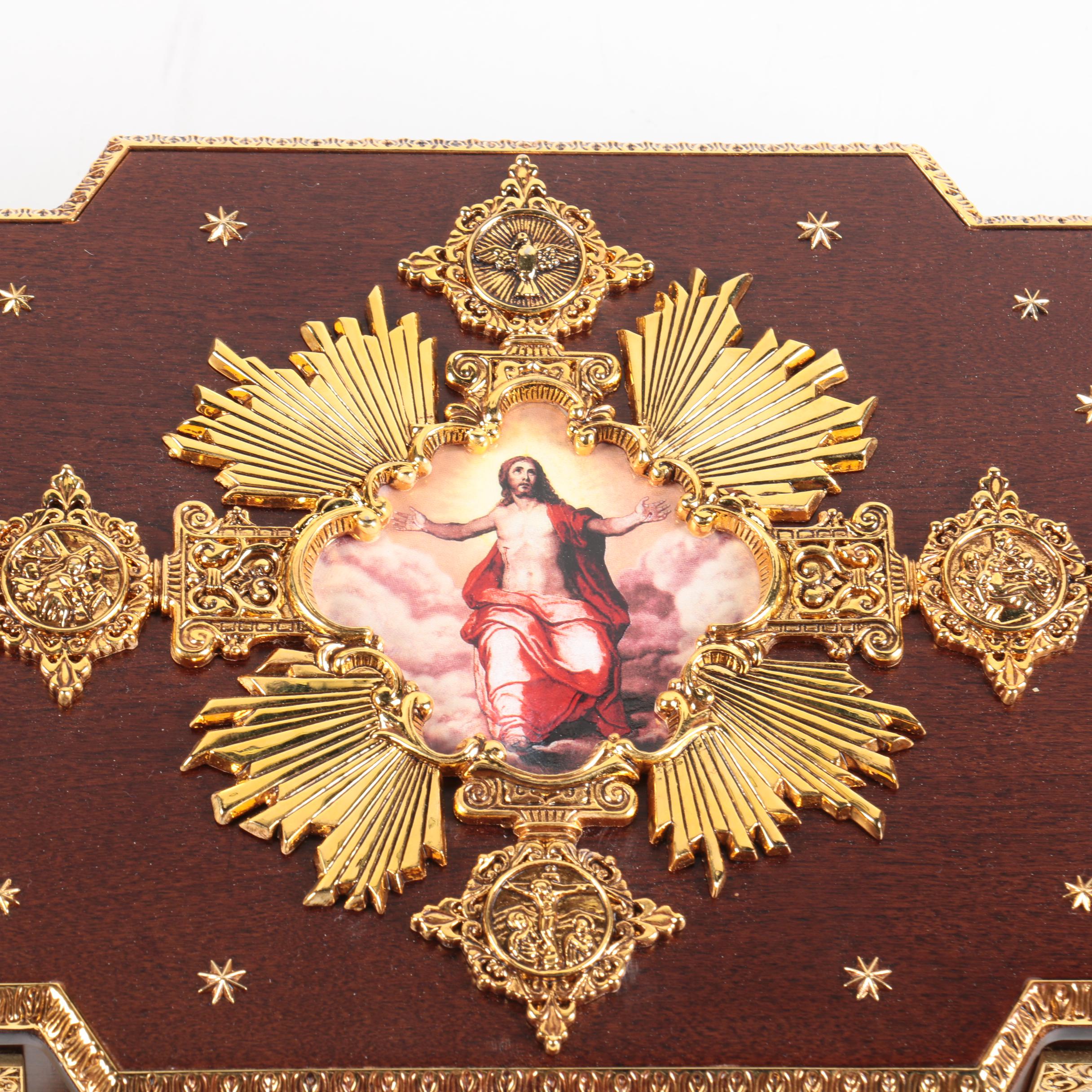 Franklin Mint "Life of Christ" Cylinder Music Box