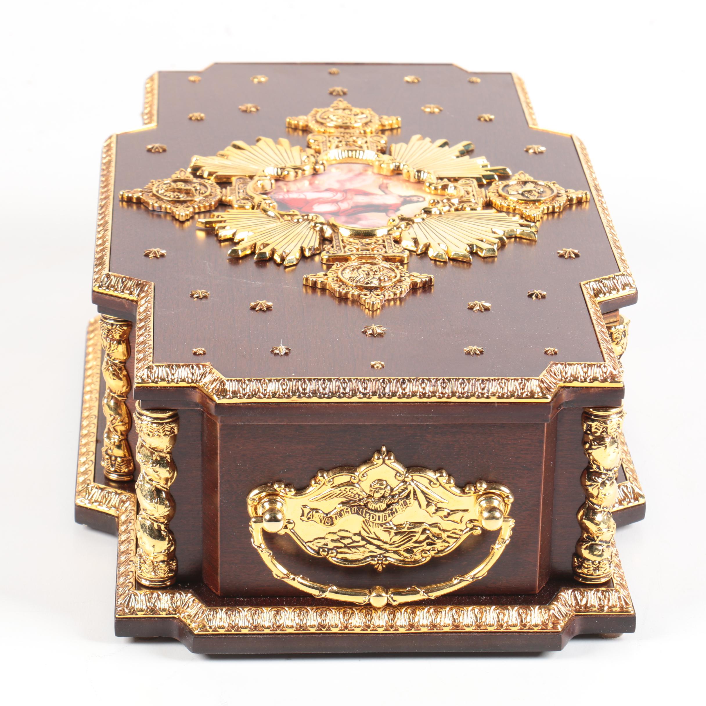 Franklin Mint "Life of Christ" Cylinder Music Box