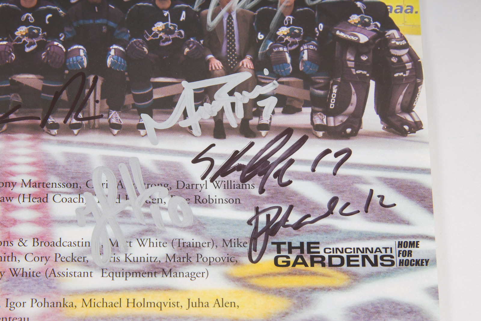 Cincinnati Mighty Ducks Memorabilia and Signed Items