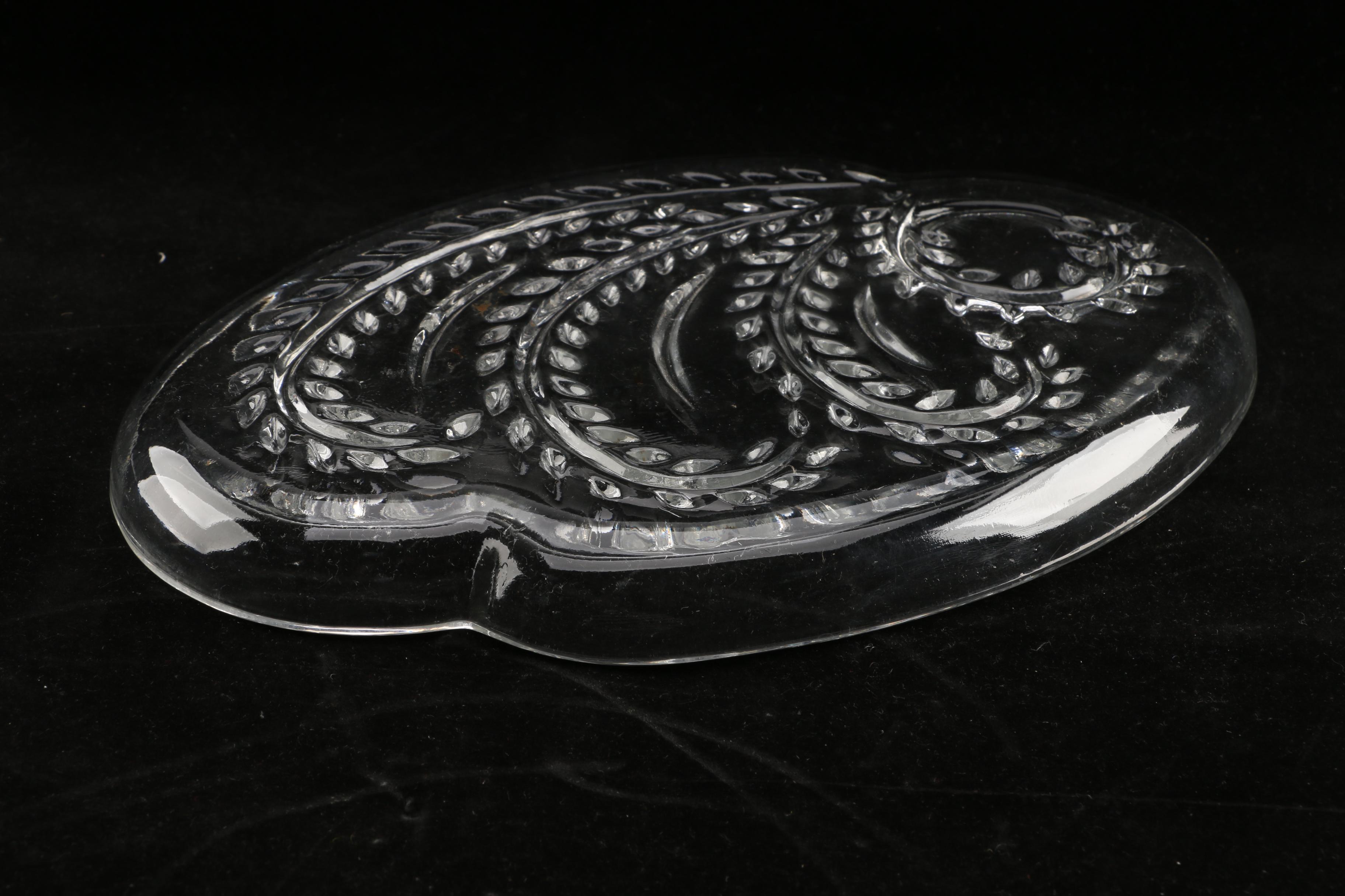 Collection of Pressed Glass Cocktail Plates