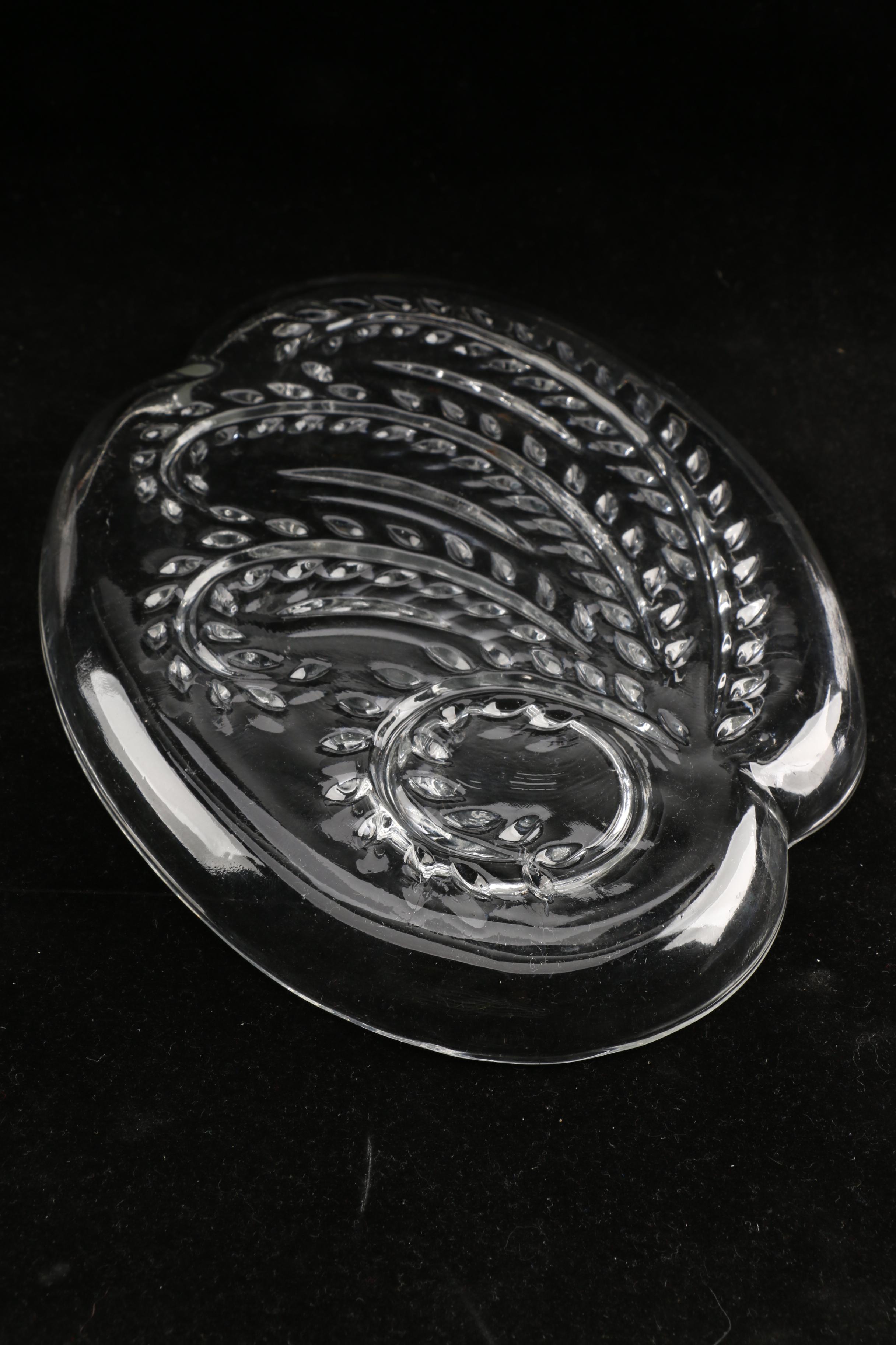Collection of Pressed Glass Cocktail Plates