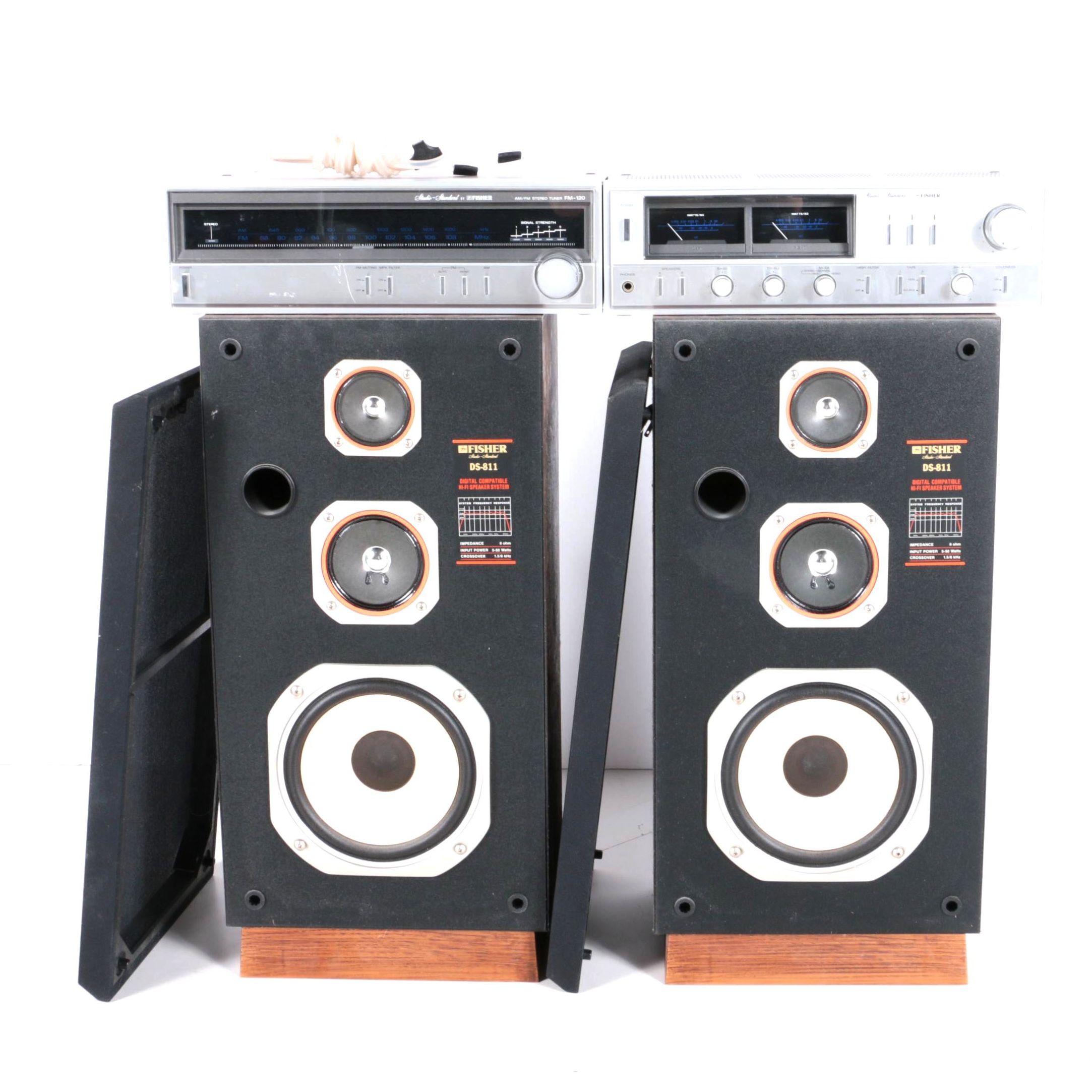 Fisher Stereo System and Speakers