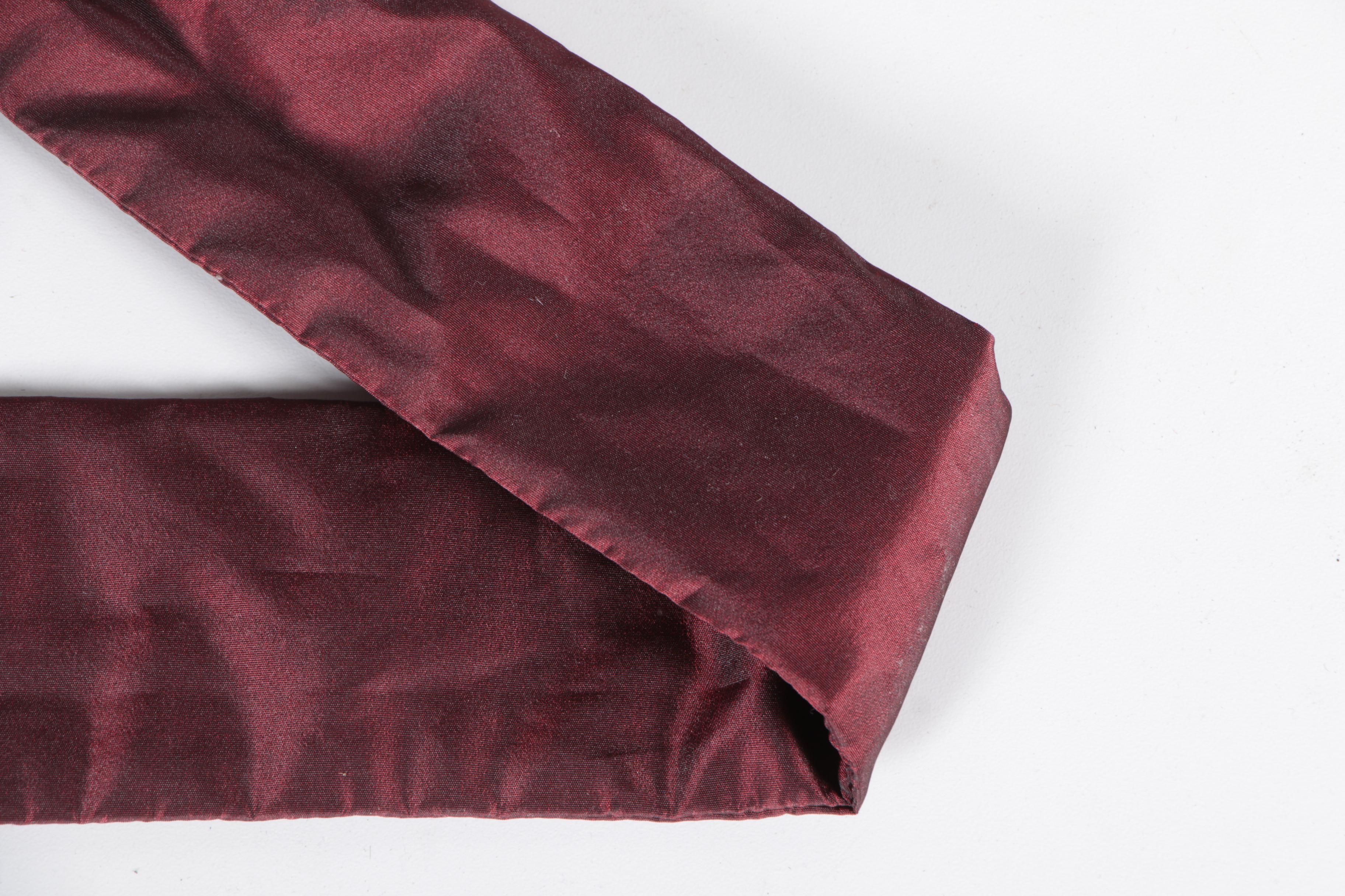 Pair of Full Length Maroon Curtain Panels