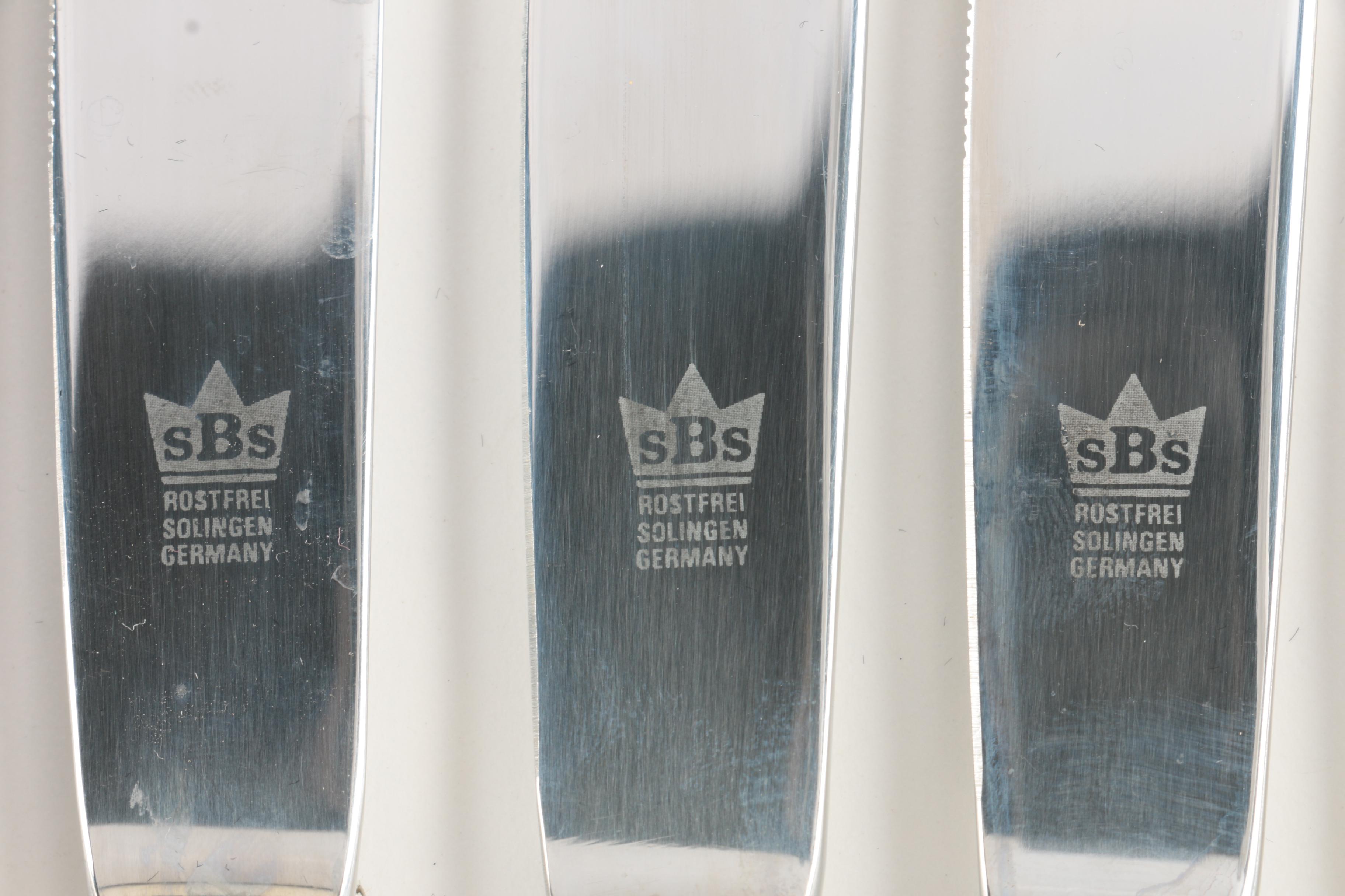 SBS Bestecke Solingen Gold-Plated Stainless Flatware Set