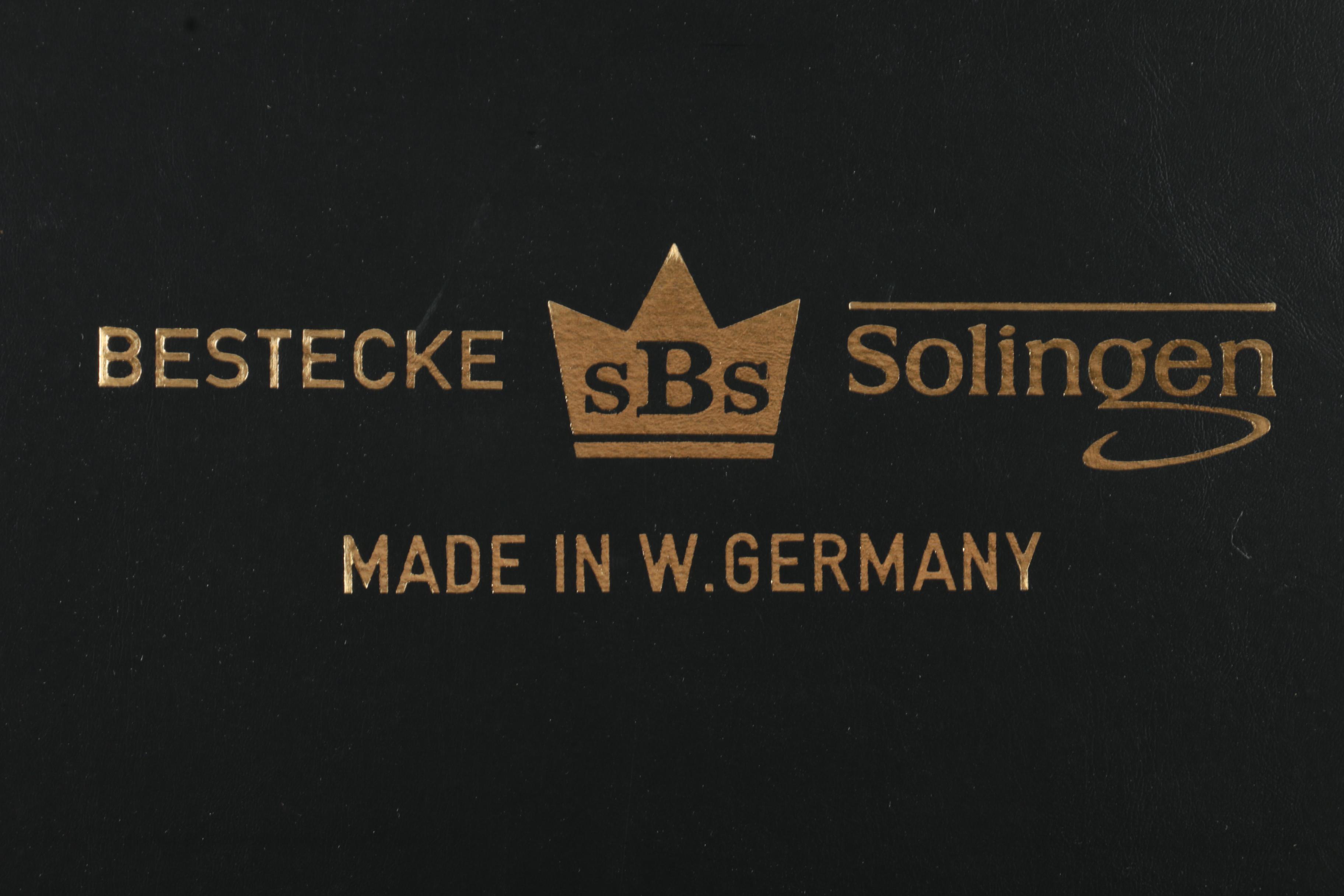 SBS Bestecke Solingen Gold-Plated Stainless Flatware Set