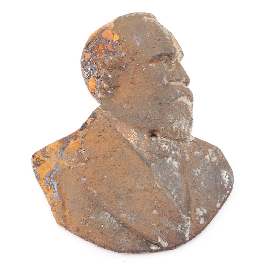 President James A. Garfield Wall Mounted Bust