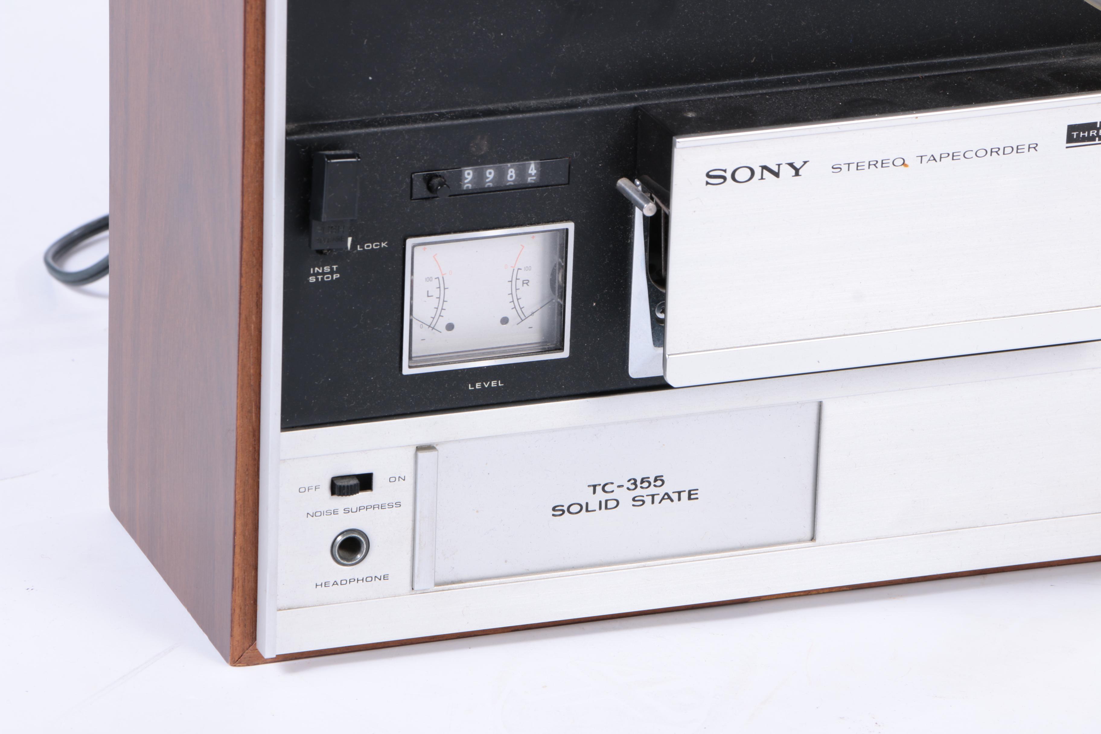 Sony Stereo Reel to Reel Recorder and Acoustic Research Speakers