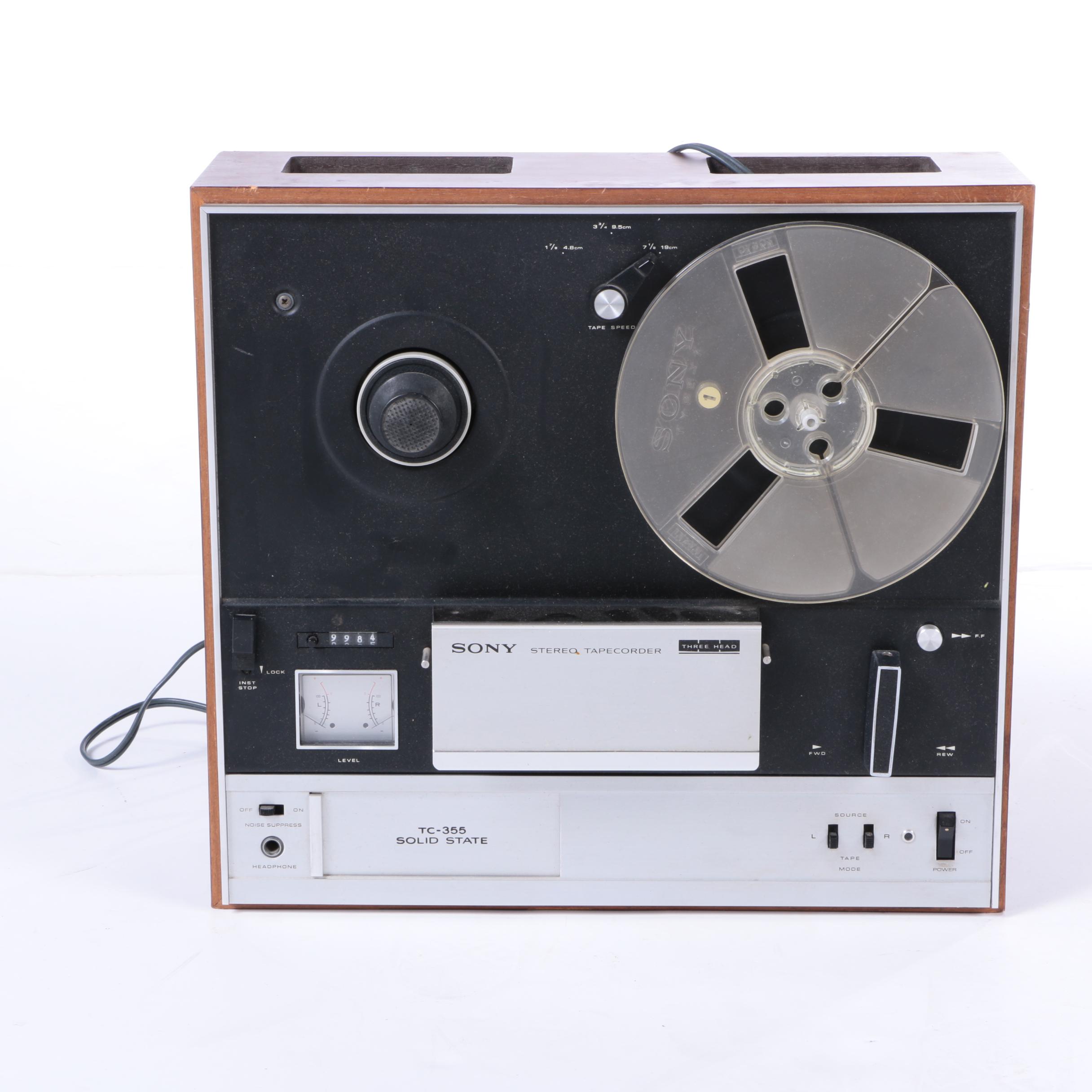 Sony Stereo Reel to Reel Recorder and Acoustic Research Speakers