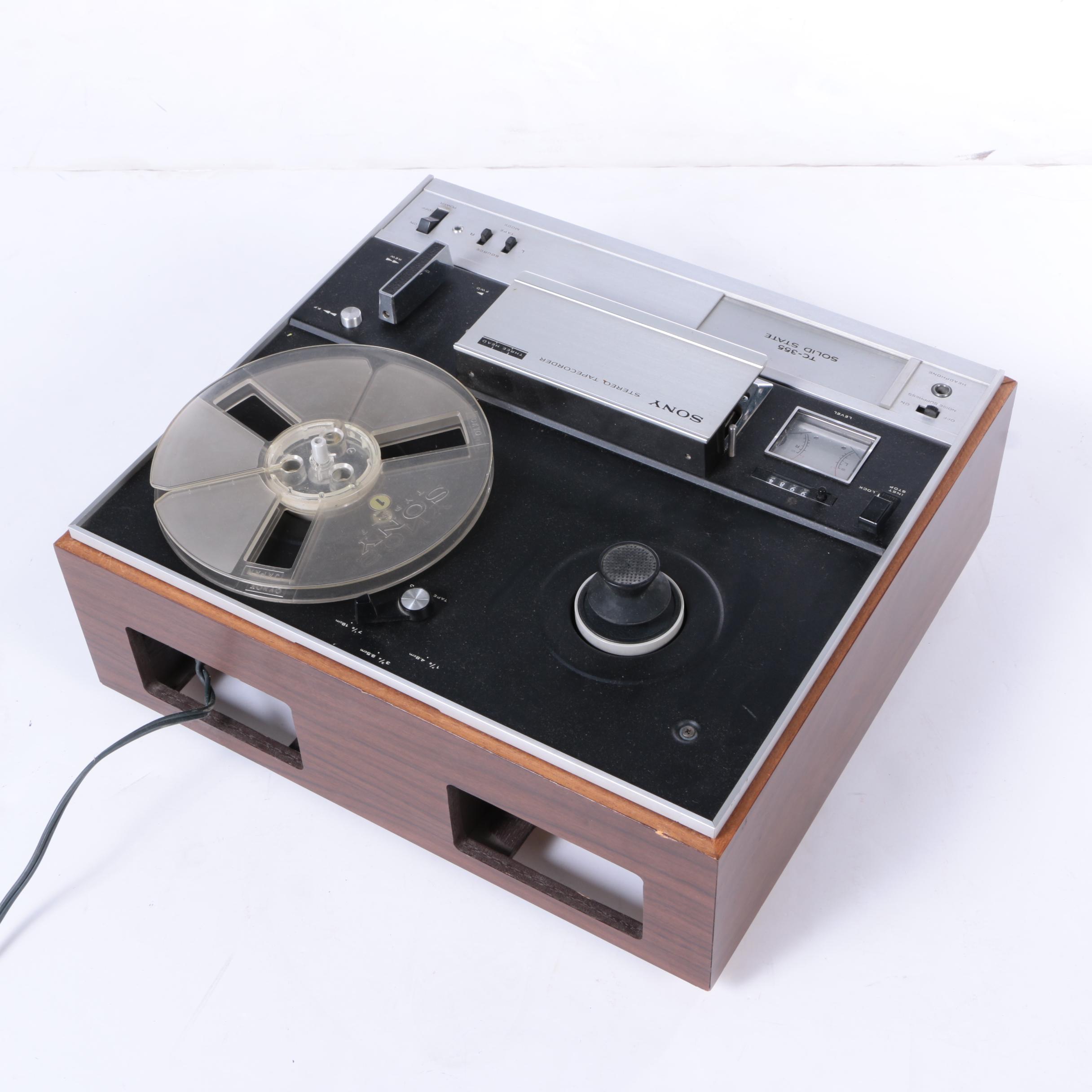 Sony Stereo Reel to Reel Recorder and Acoustic Research Speakers
