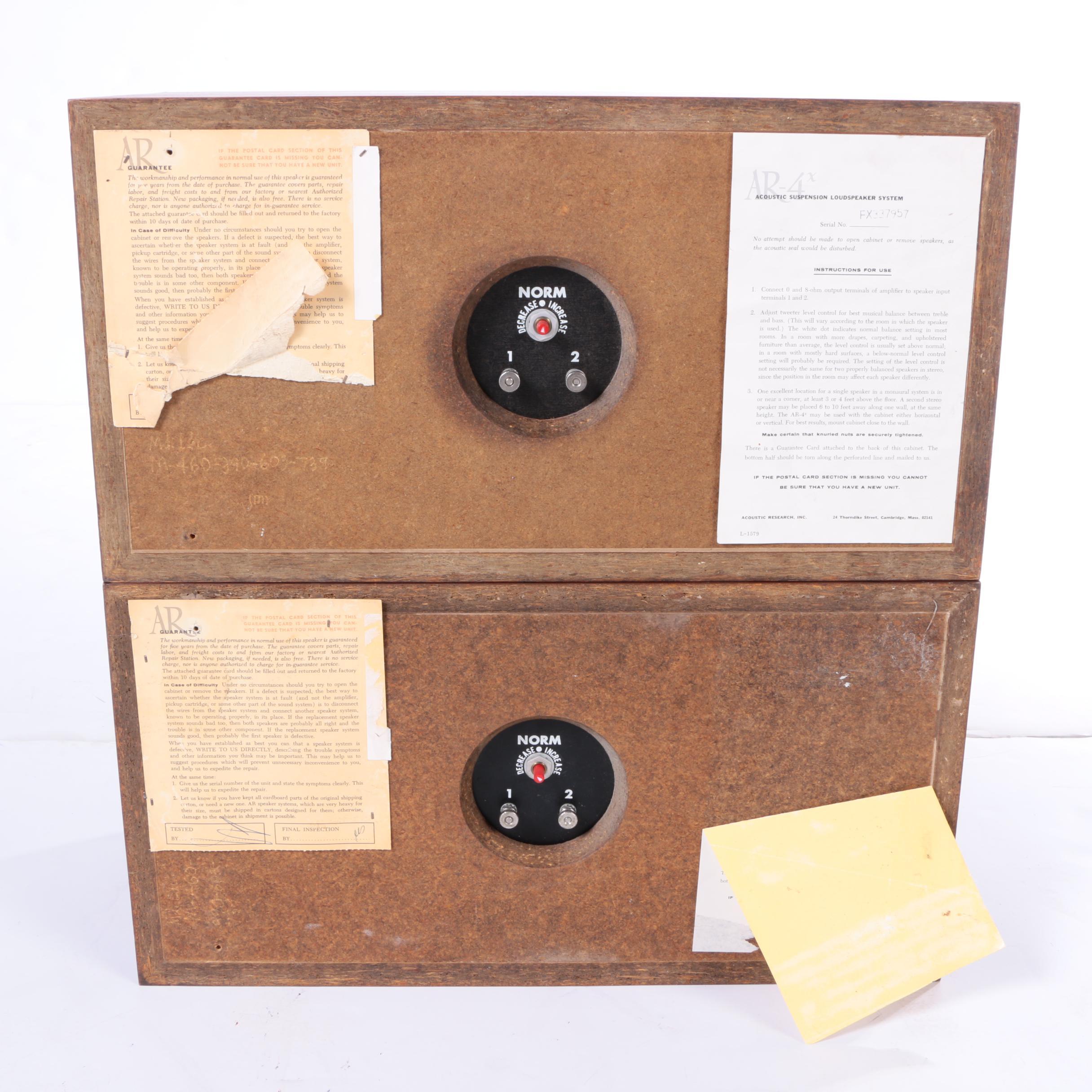 Sony Stereo Reel to Reel Recorder and Acoustic Research Speakers