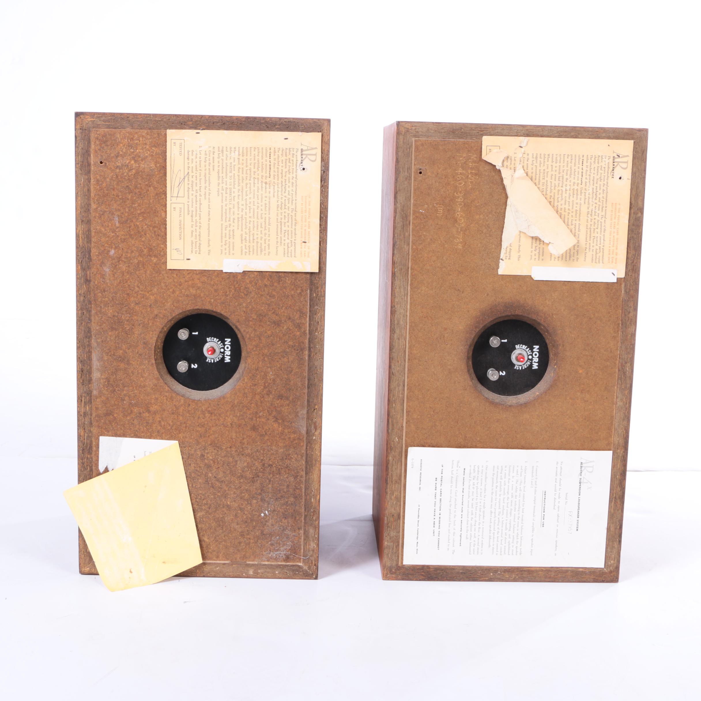 Sony Stereo Reel to Reel Recorder and Acoustic Research Speakers